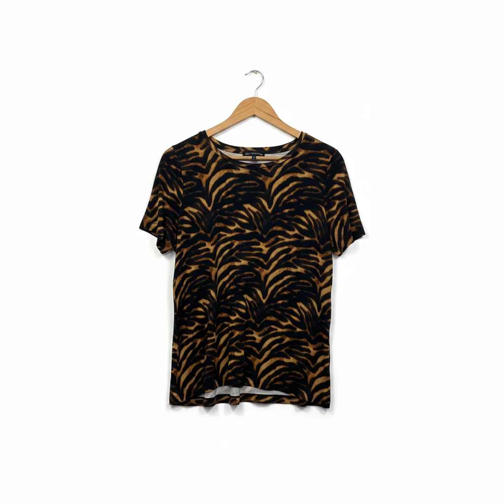 David Lawrence Animal Print Top - Size XL