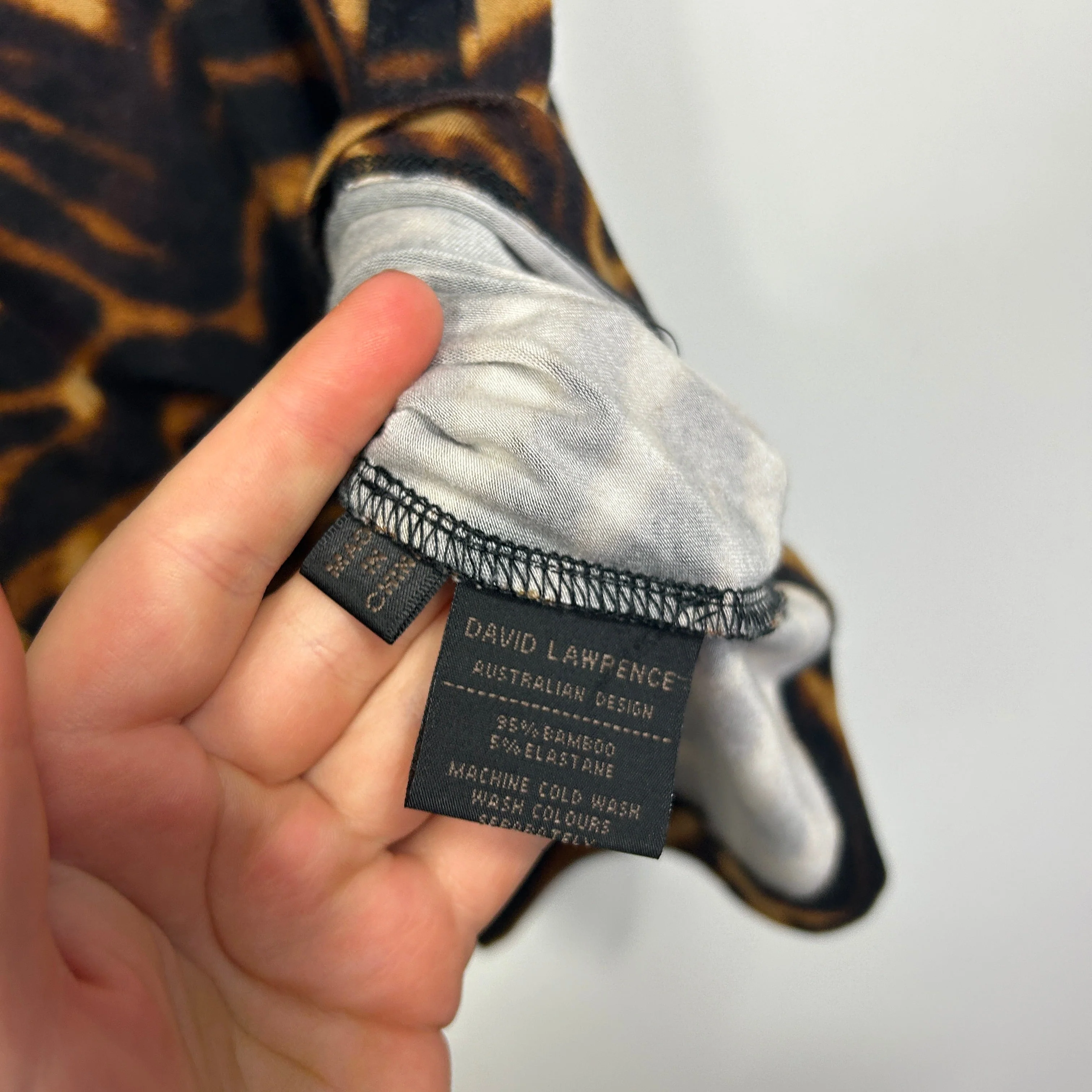 David Lawrence Animal Print Top - Size XL - Image 3