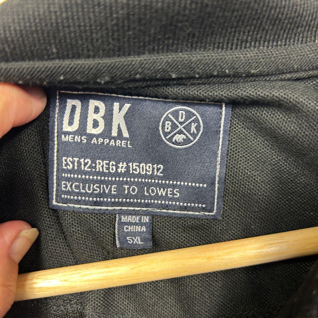 DBK Black Polo Mens Shirt - Size 5XL - Image 2