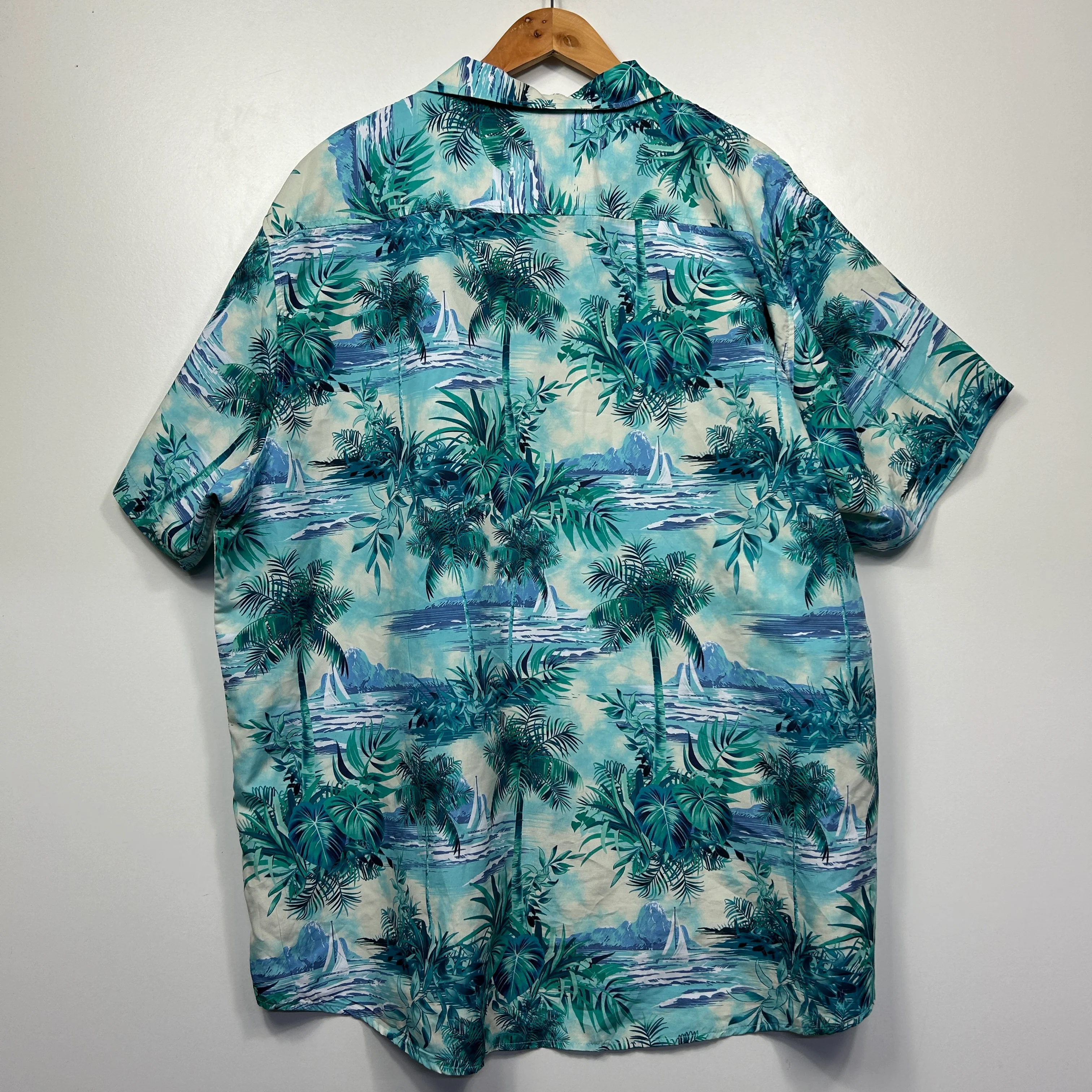 DBK Originals Blue Tropical Hawaiian Print Shirt - Size 5XL - Image 3