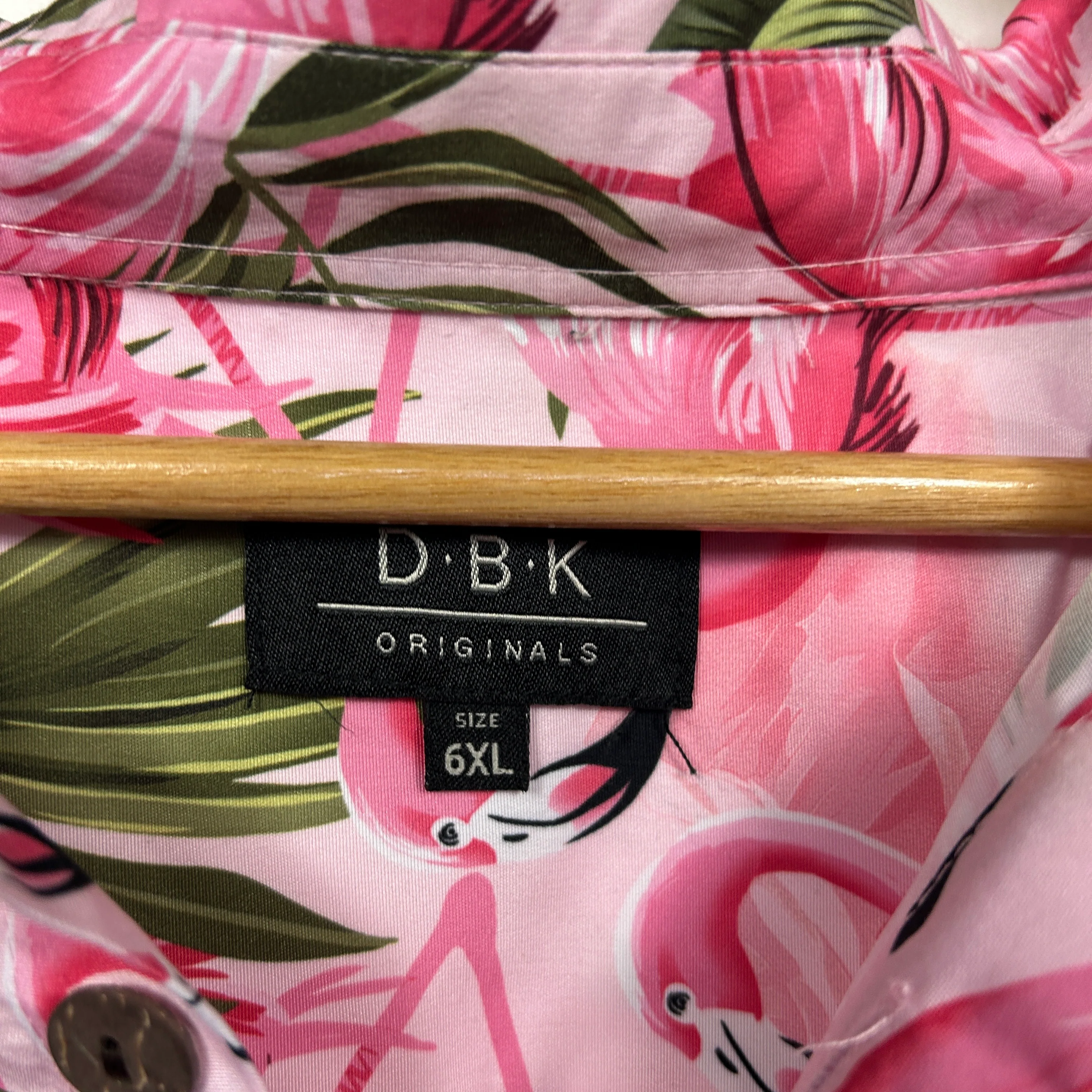 DBK Originals Pink Flamingo Hawaiian Tropical Shirt - Size 6XL - Image 2