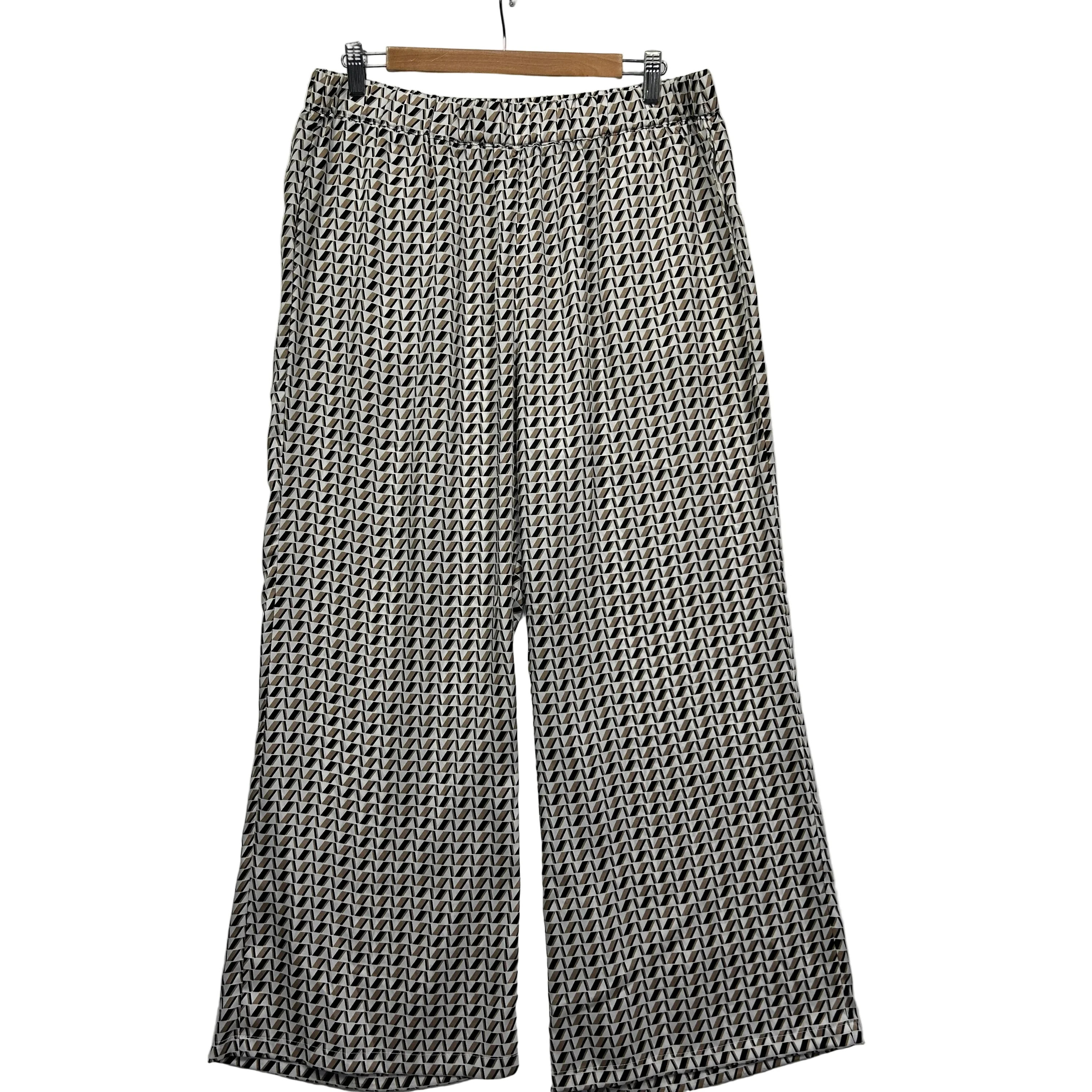 Decjuba Multicoloured Geometric Wide Leg Pants - Size L