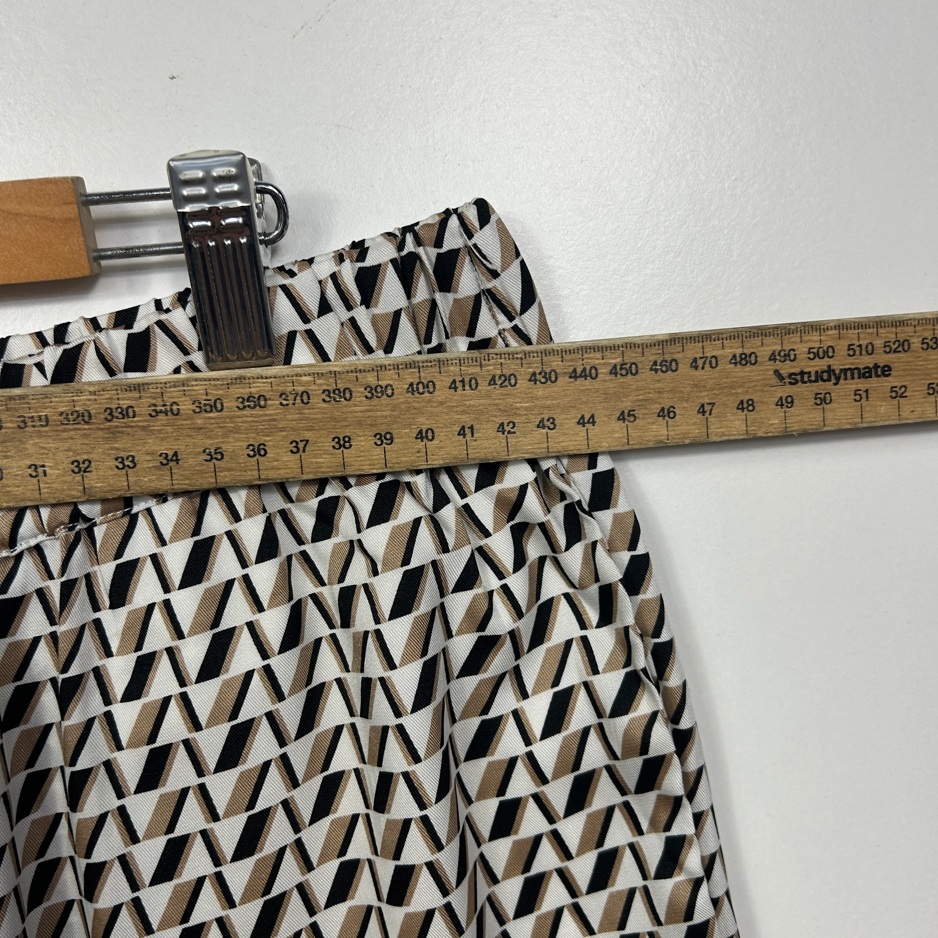 Decjuba Multicoloured Geometric Wide Leg Pants - Size L - Image 6