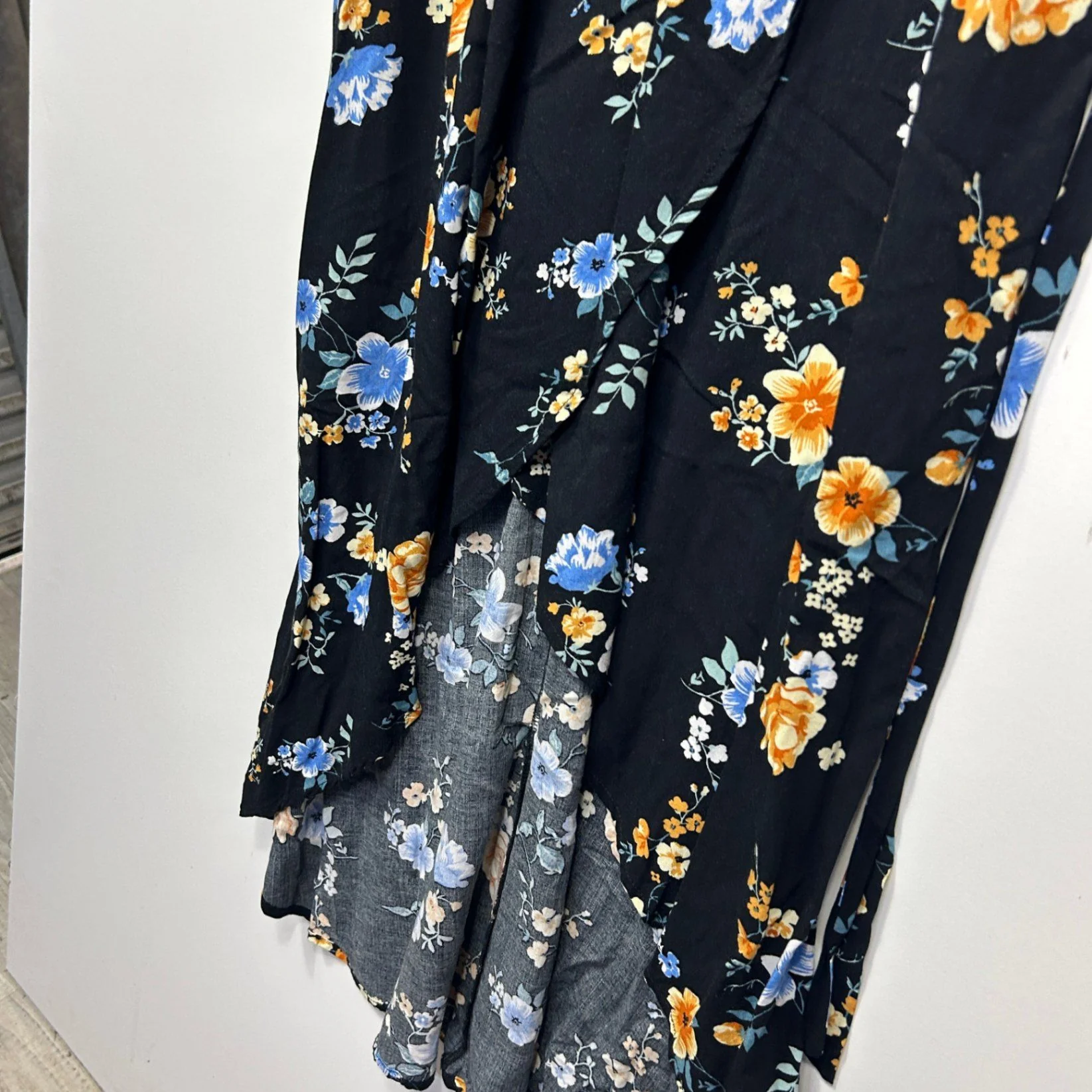 Ed.it.ed Womens Black Viscose Cap Sleeve Maxi Floral Dress Size 12 - Image 4