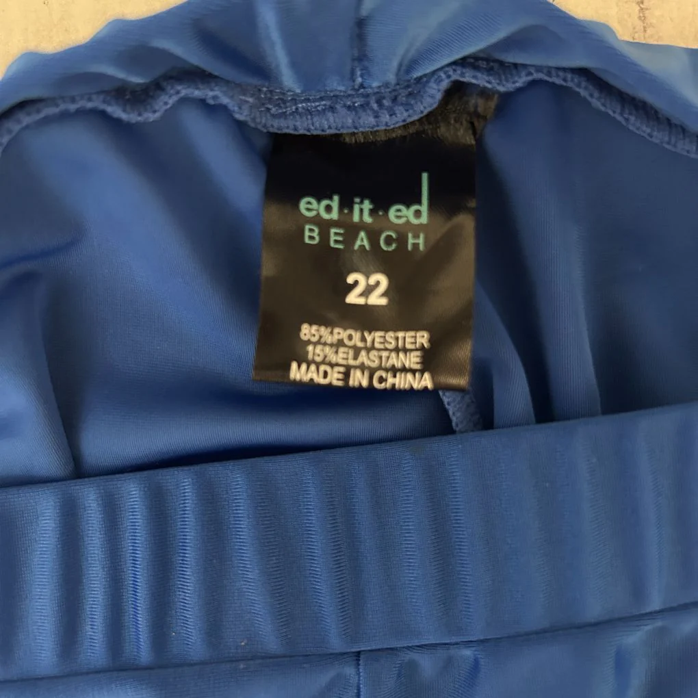 Edited Beach Blue Swim Shorts - Size 22 - Image 4