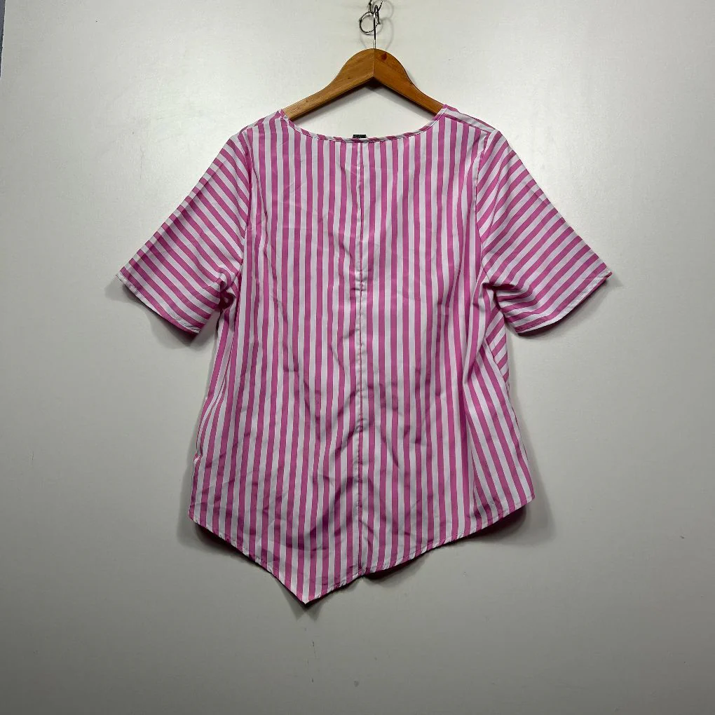 Emery Rose Pink Striped Top - Size 1XL - Image 3