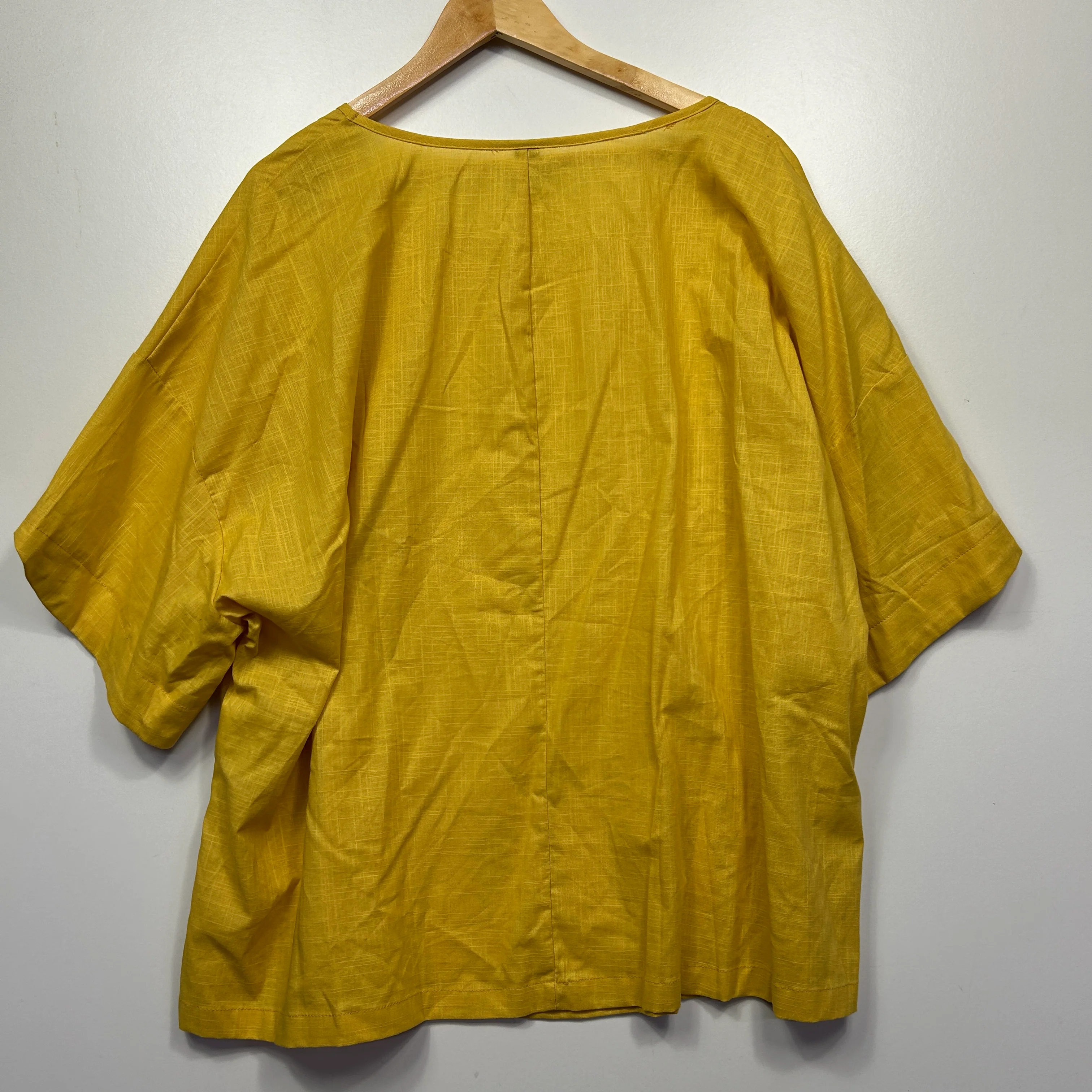 Emery Rose Yellow Cotton Top - Size 3XL - Image 4