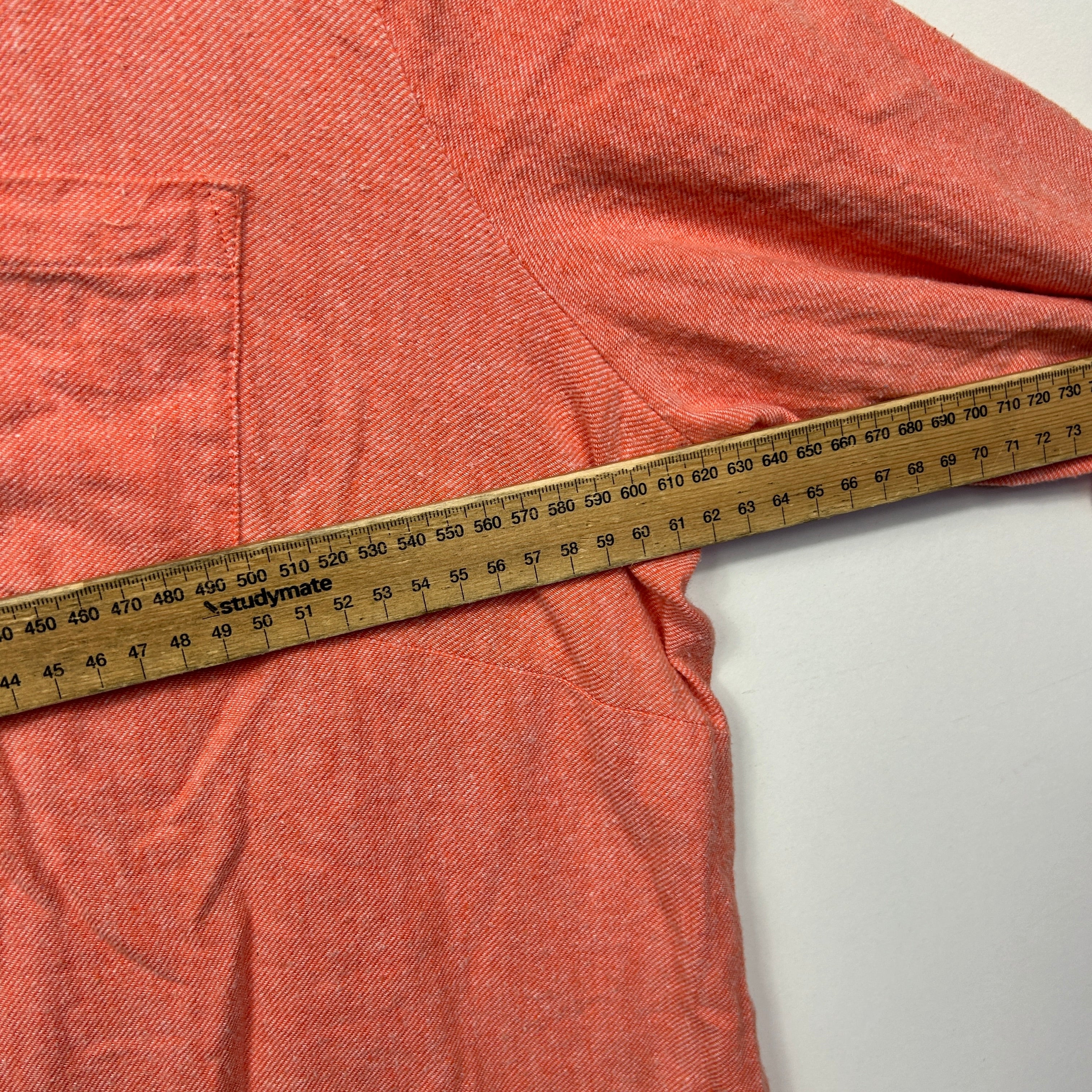 Established Peach Cotton Shirt - Size 18 - Image 6