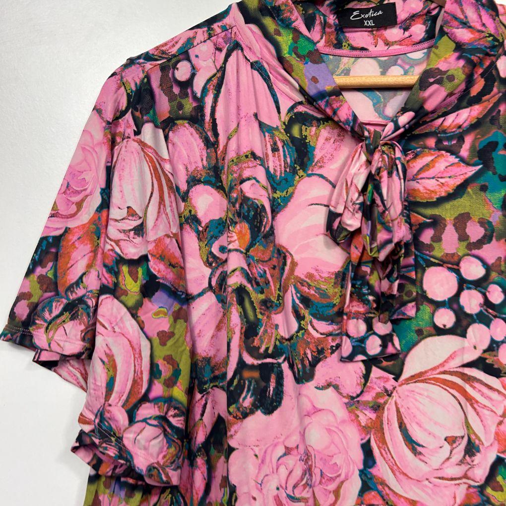 Exoticathletica Pink Floral Dress - Size 20 - Image 3