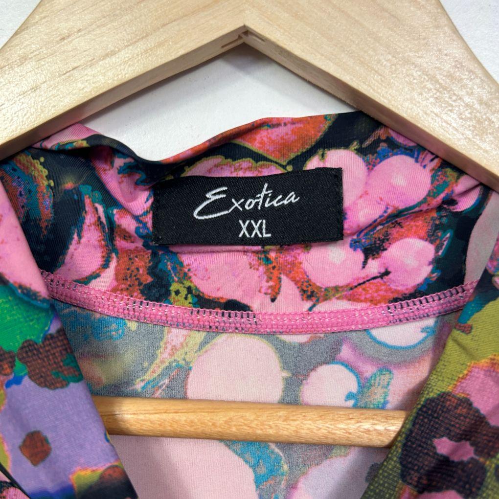 Exoticathletica Pink Floral Dress - Size 20 - Image 4