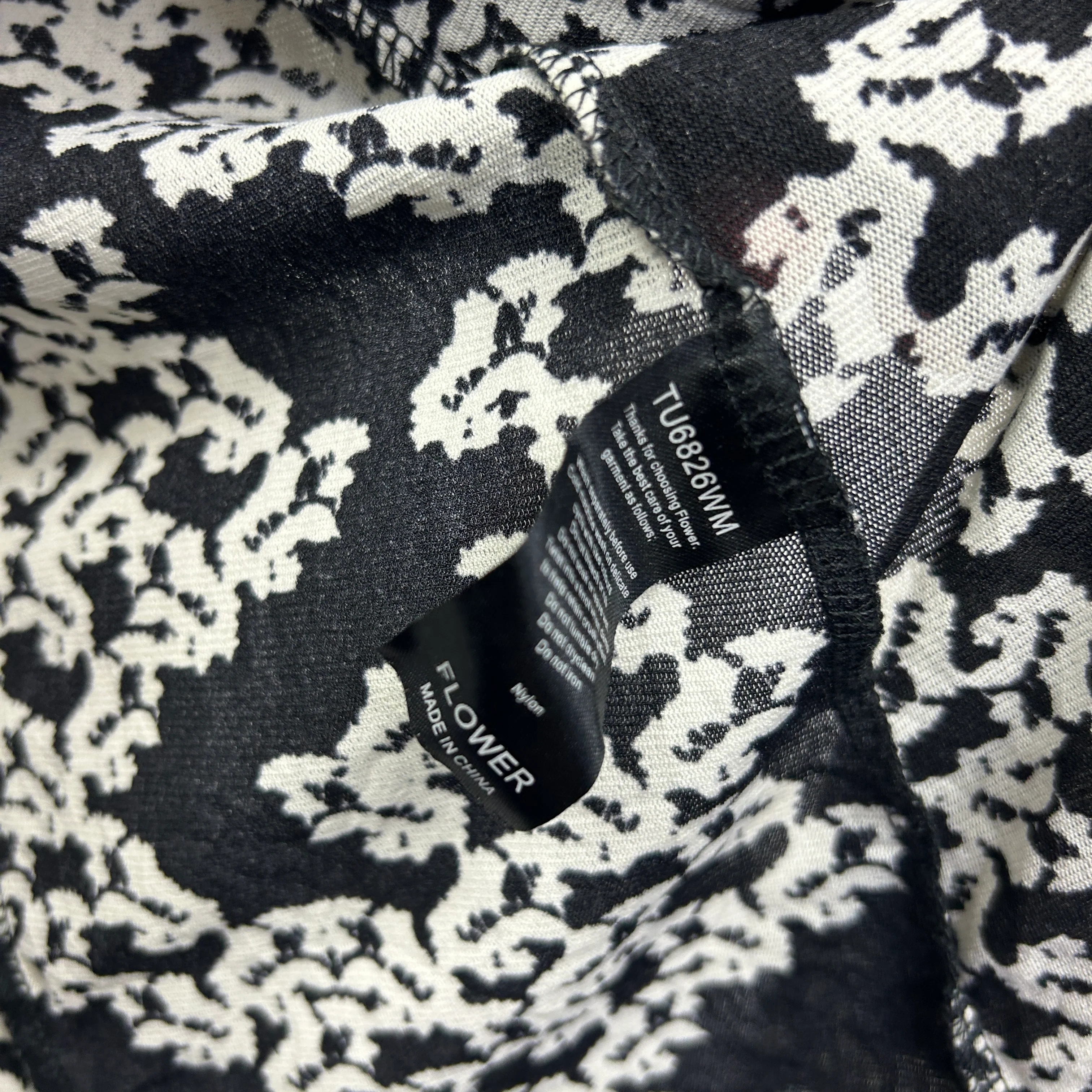 Flower Black White Floral Duster Jacket - Size 14 - Image 3