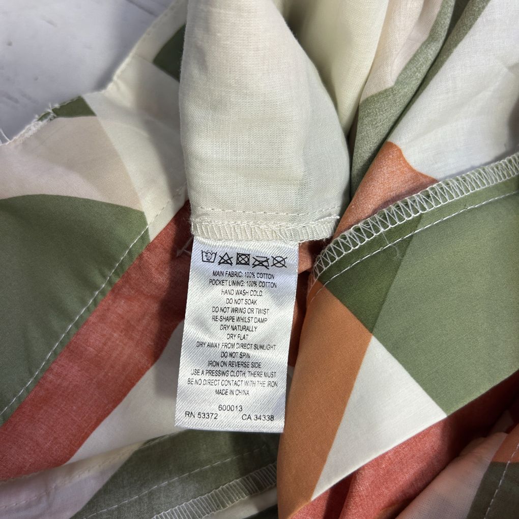 French Connection Green Cotton Shorts - Size 16 - Image 4