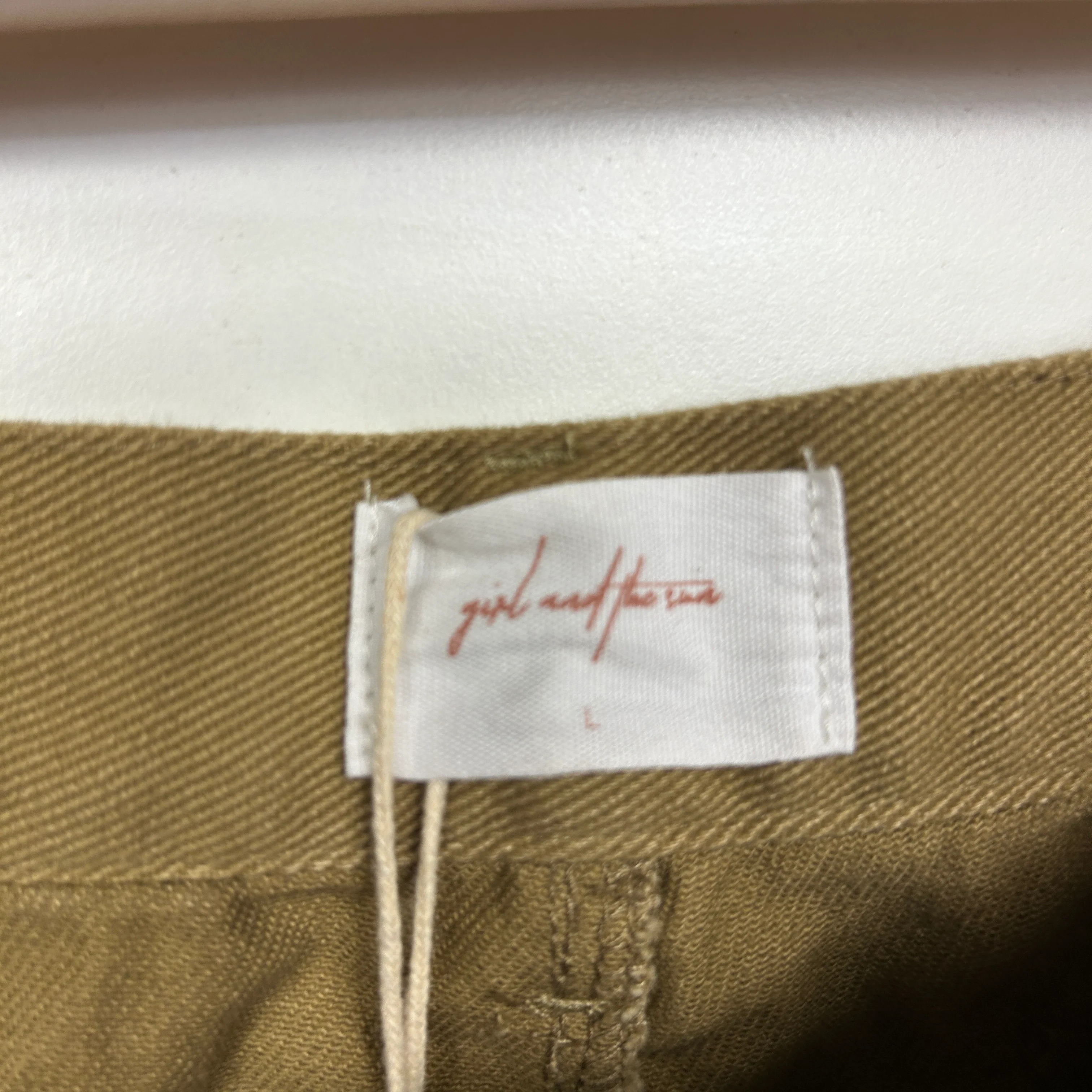 Girl and The Sun Callie Tan Jeans - Size L - Image 3