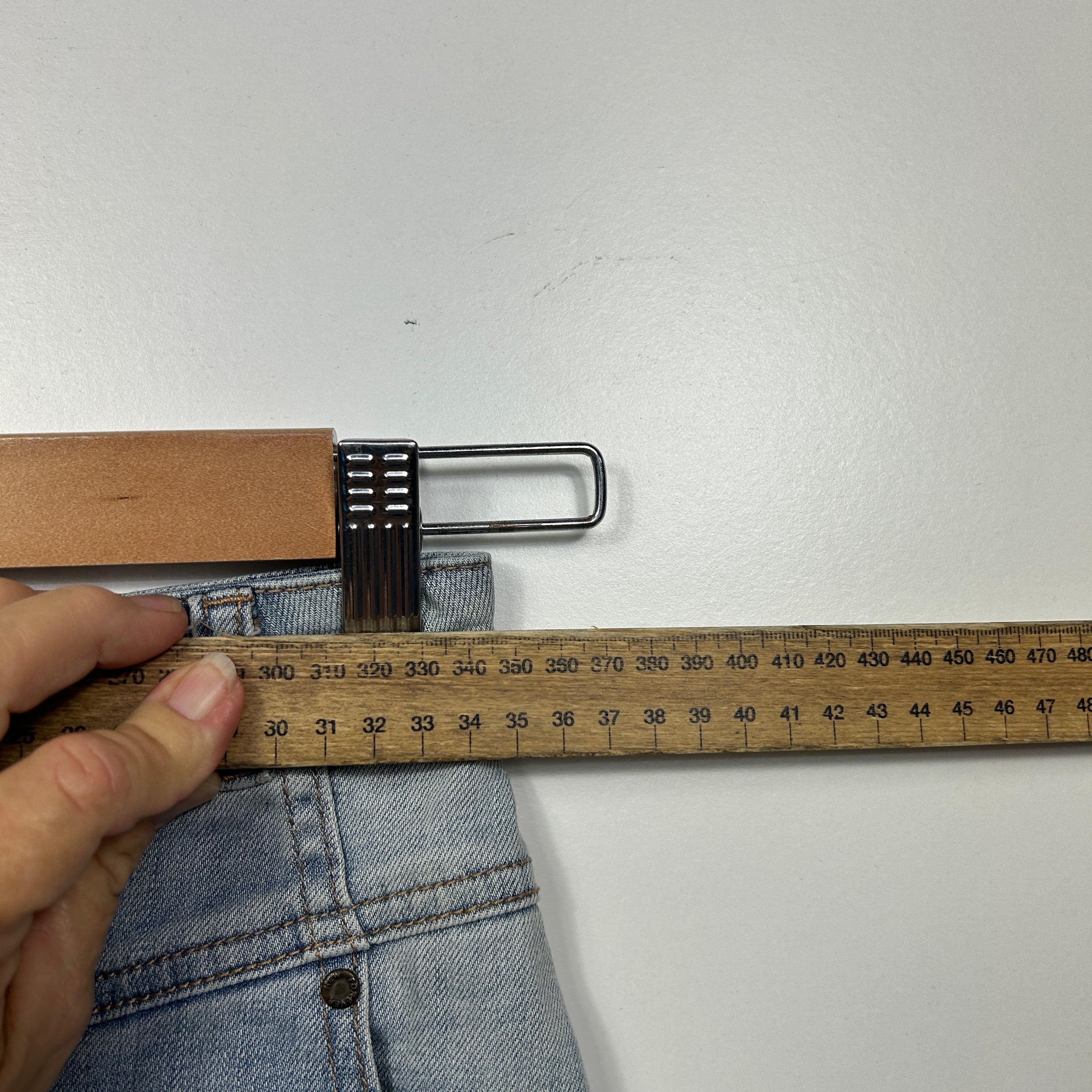 Forever New Grey Denim Skirt - Size 14 - Image 4