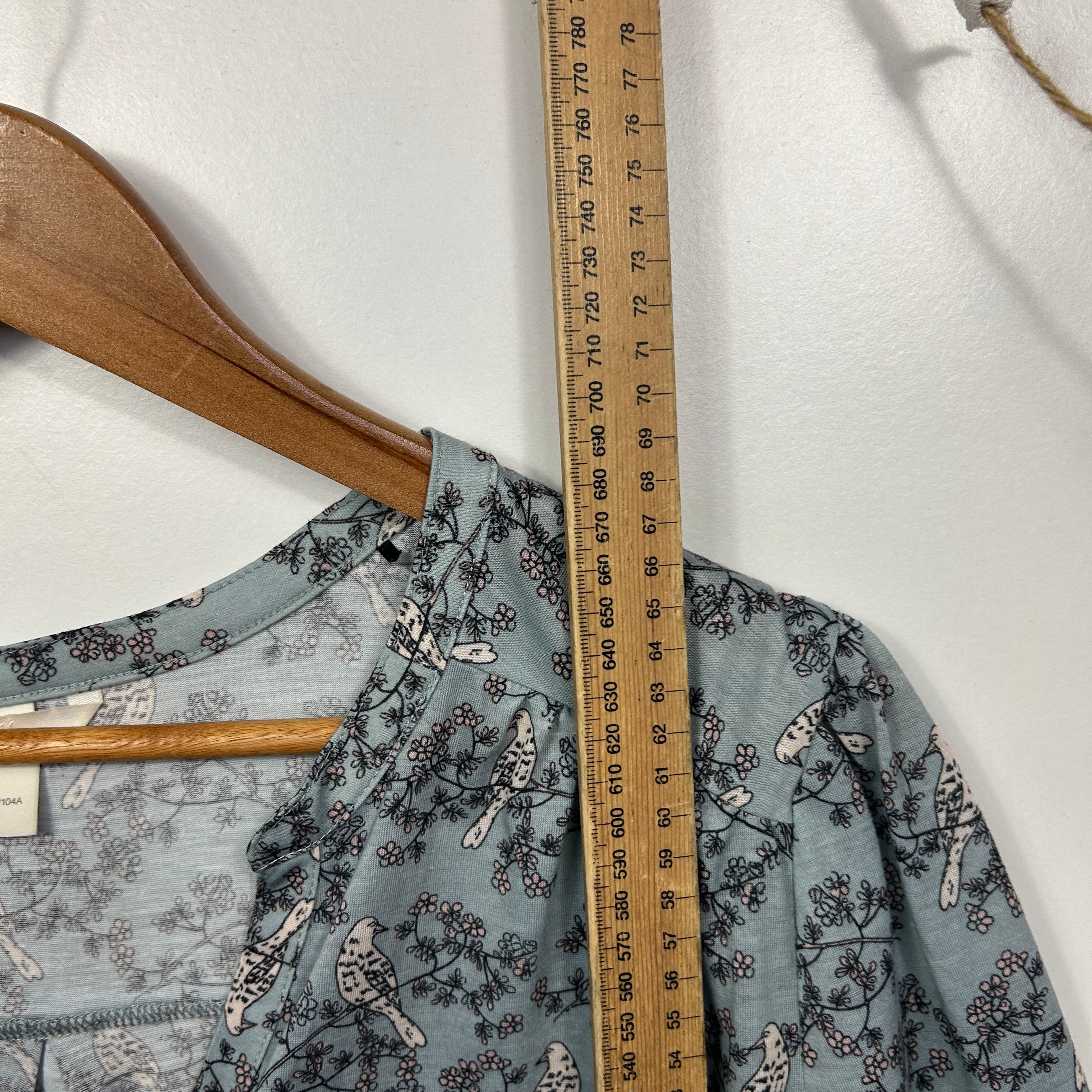 H&M Bird Print Top - Size L - Image 5