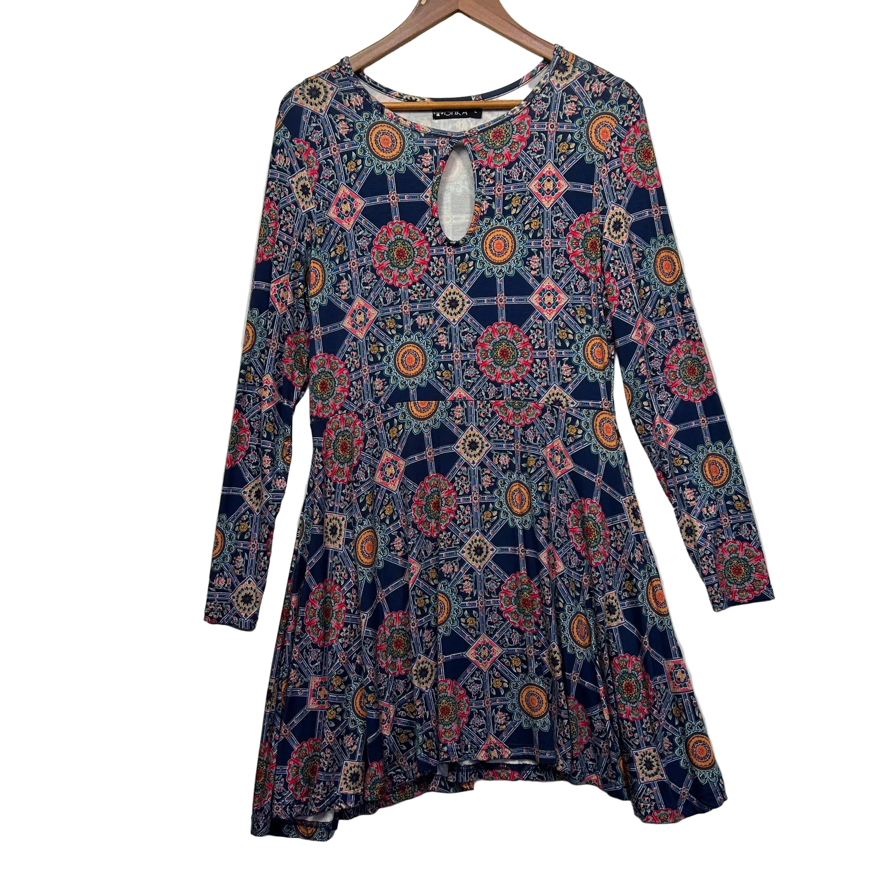 Ishka Multicoloured Printed Dress - Size L