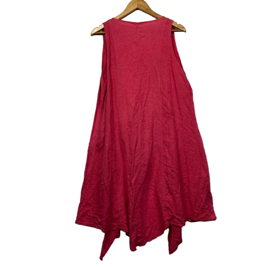 Linen Pink Open Front Top  - One Size - Image 5