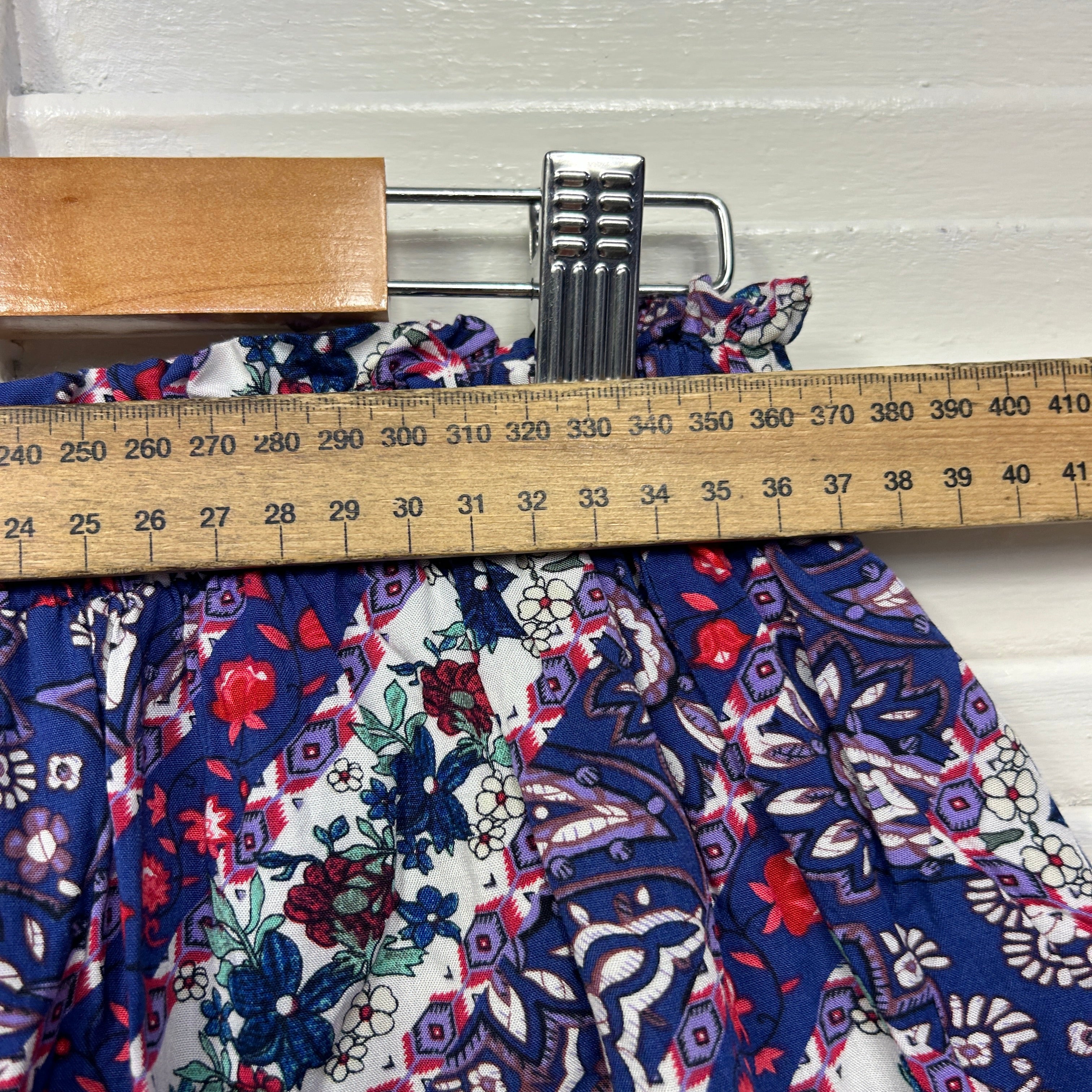 Jaase Mini Skirt Size 14 Large Multicoloured Floral Crochet Trim - Image 6