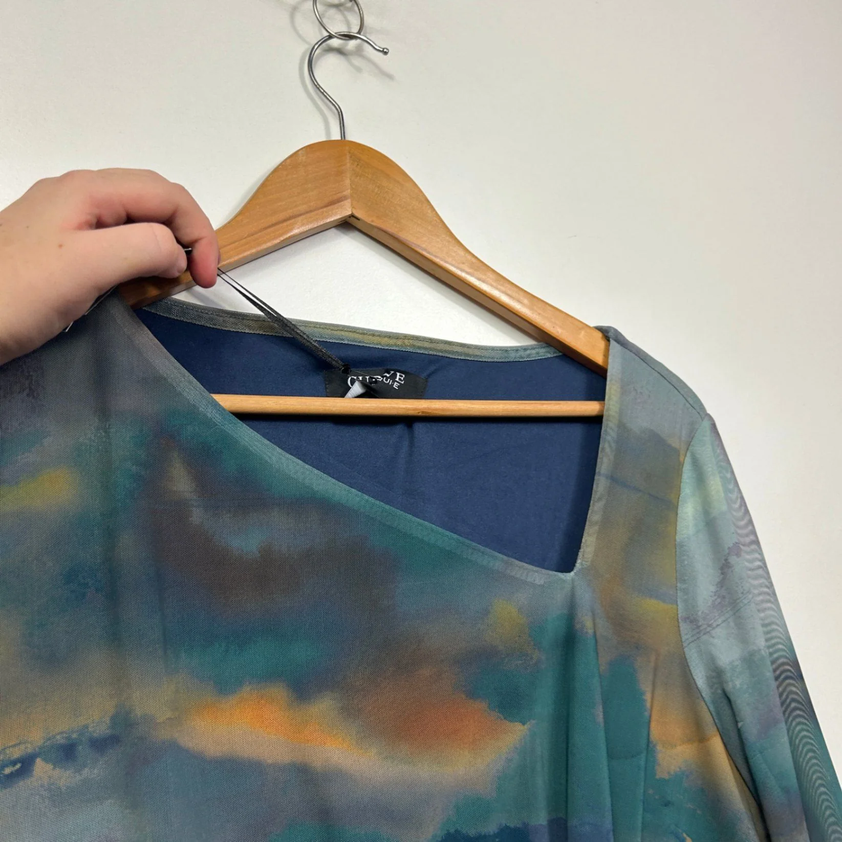 Jacqui E Curve Short Sleeve Multicoloured Shift Dress Size 16 Plus - Image 6