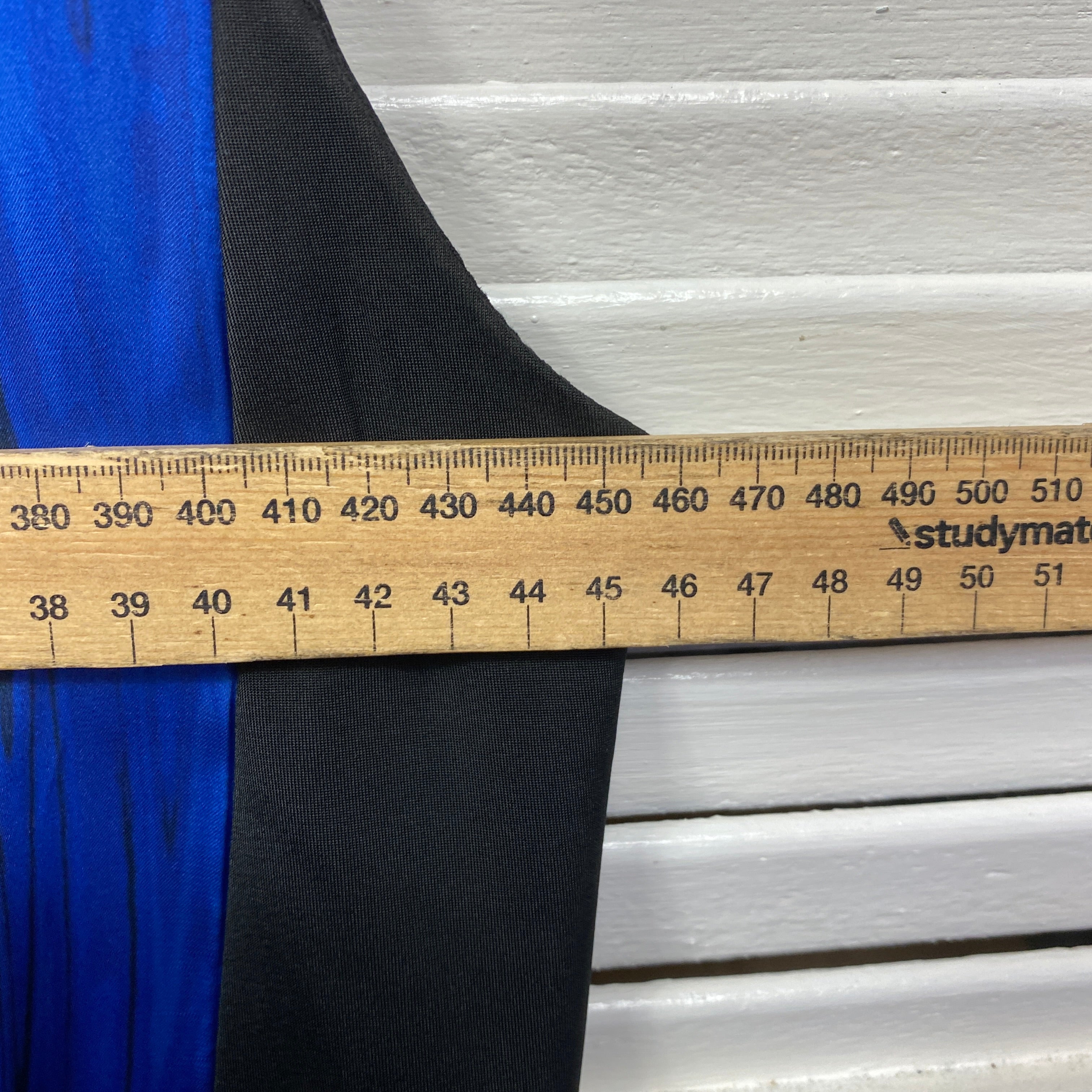 Jason Brunsdon Black Label Dress Size 16 Sleeveless Black Blue Cocktail - Image 7