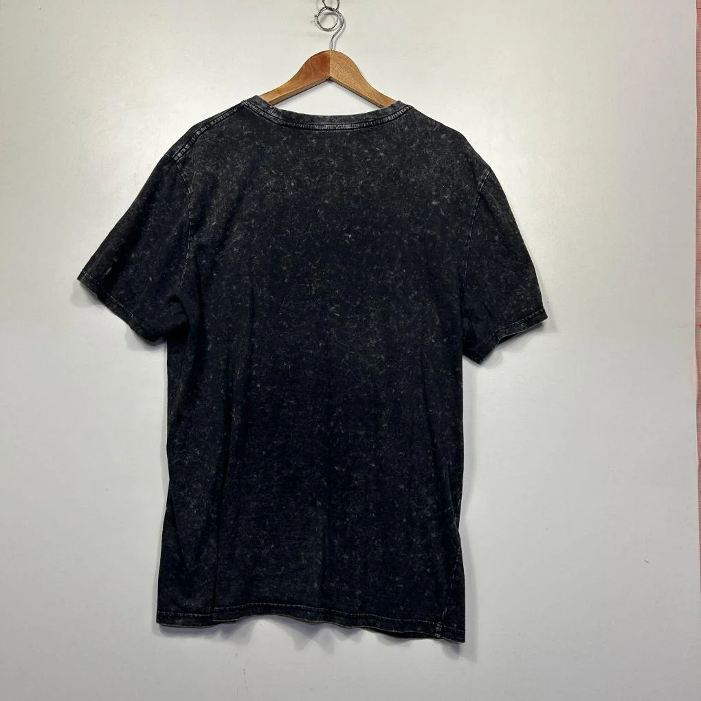 Jay Jays Cotton Washed 3D Embroidery Black Tee Shirt - Size XL - Image 4
