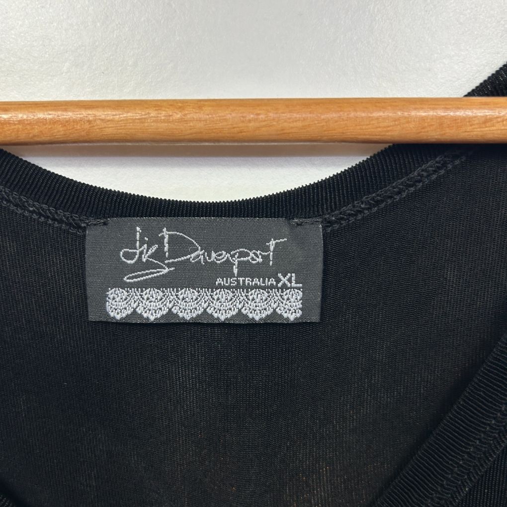 Vintage Liz Davenport Black Sleeveless Top - Size XL - Image 2