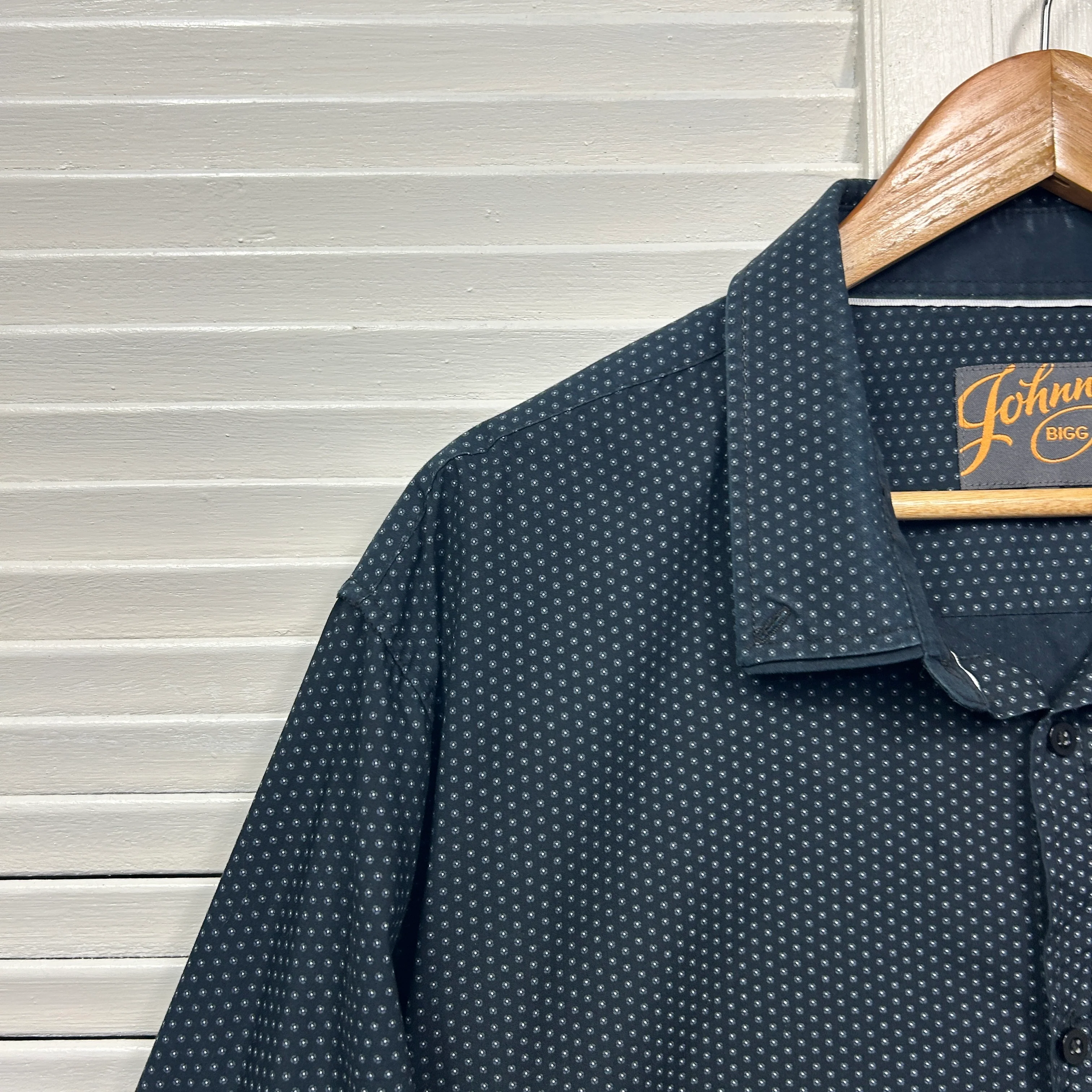 Johnny Bigg Shirt Size 4XL Long Sleeve Grey Cotton - Image 3