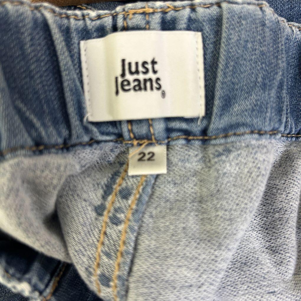 Just Jeans Blue Denim Drawstring Relaxd Mid Rise Ankle Jeans - Size 22 - Image 2