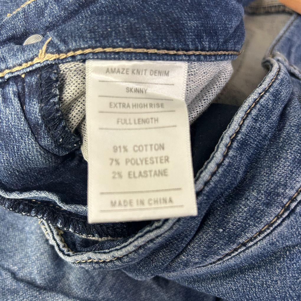 Just Jeans Amaze Kit Skinny Extra High Rise Blue Jeans - Size 16 - Image 3