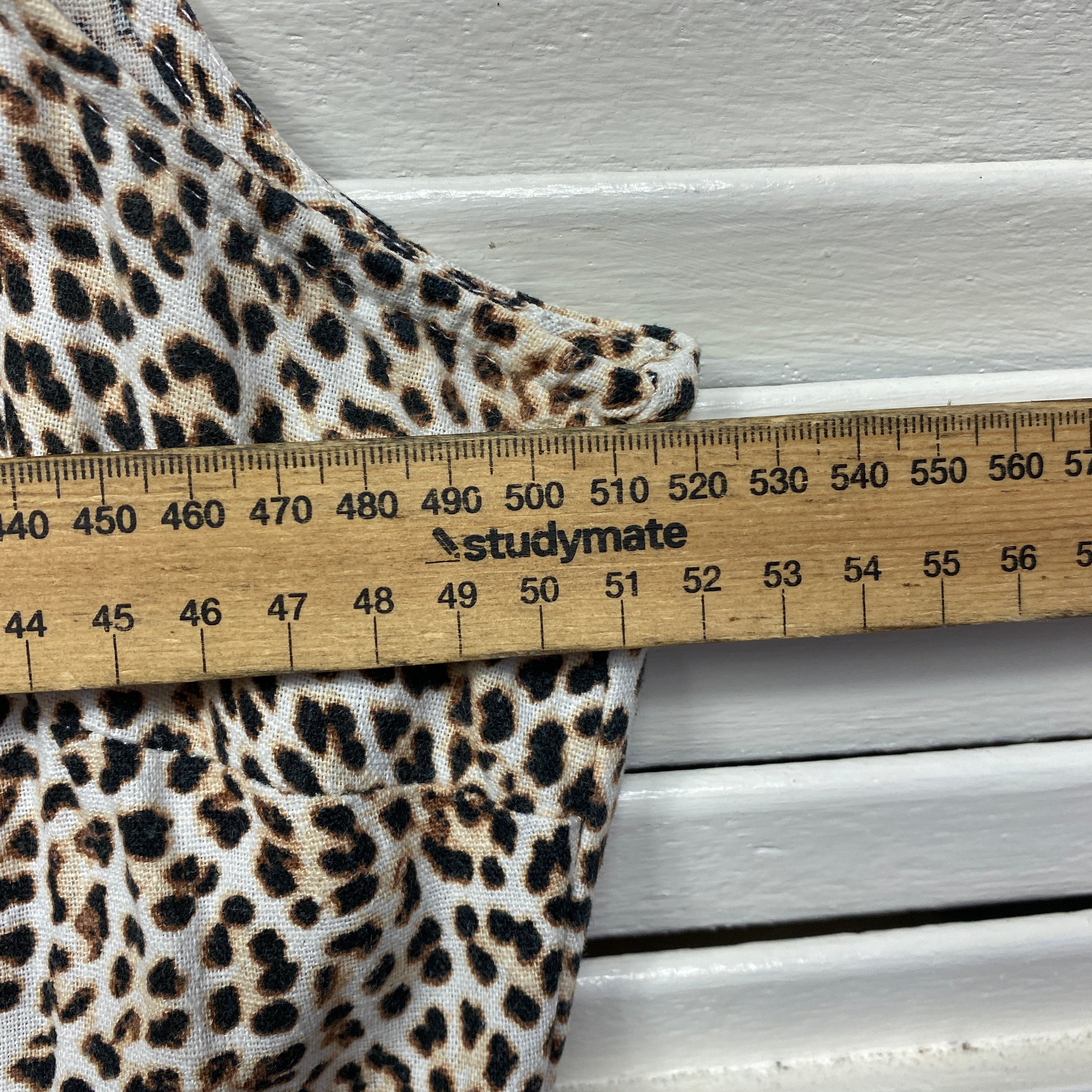 Katies Dress Size 16 Sleeveless Animal Print Linen Blend - Image 7