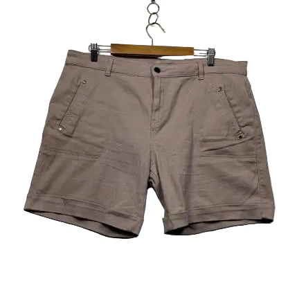 Katies Dusty Pink Cuffed Shorts - Size 18