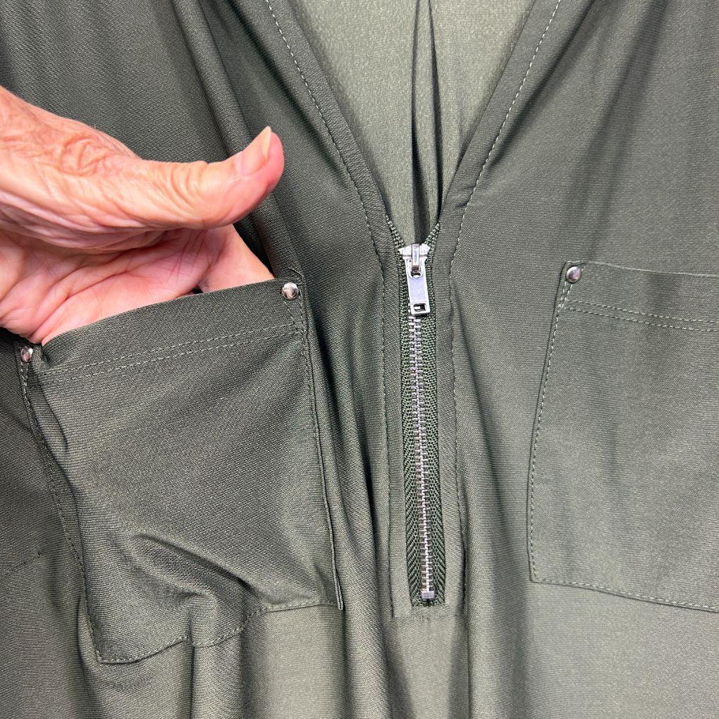 Katies Olive Blouse - Size 2XL - Image 4