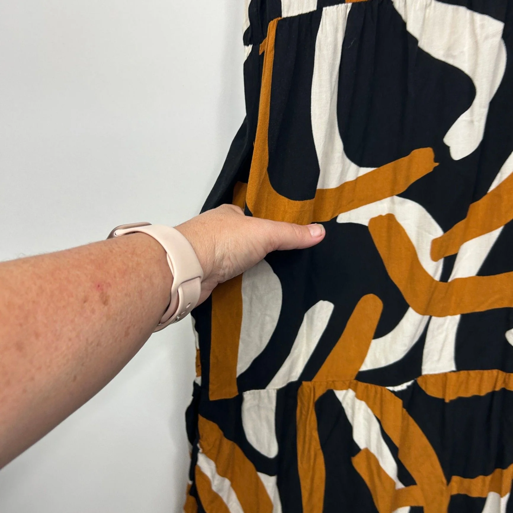 Katies Midi Dress Size 14 Viscose Short Sleeve Pockets - Image 5