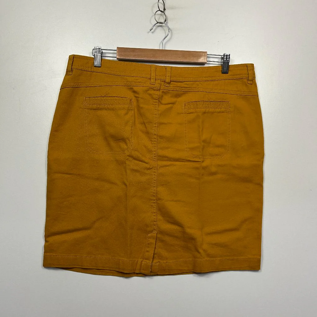 Katies Mustard Skirt - Size 14 - Image 2