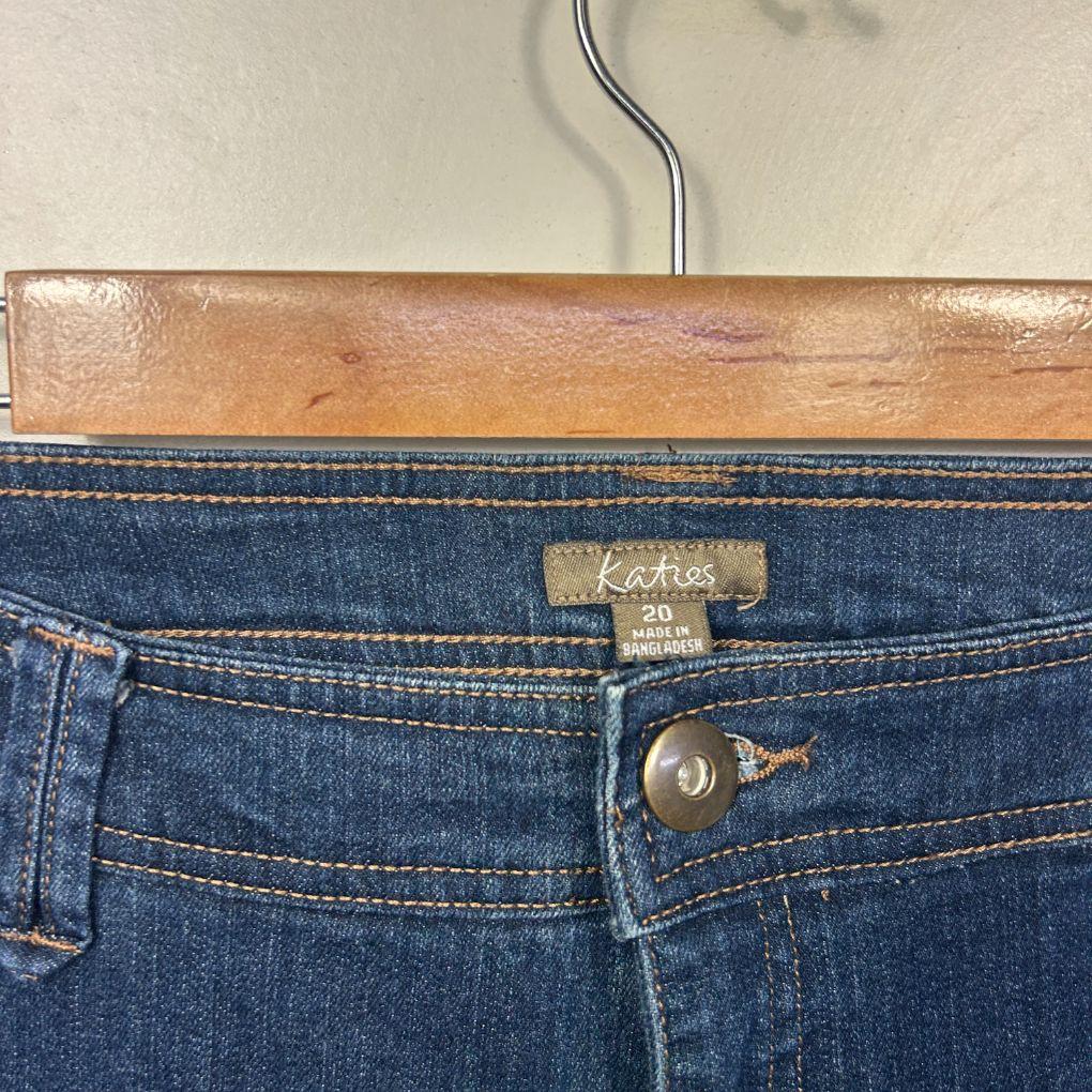 Katies Navy Bootcut Jeans - Size 20 - Image 4