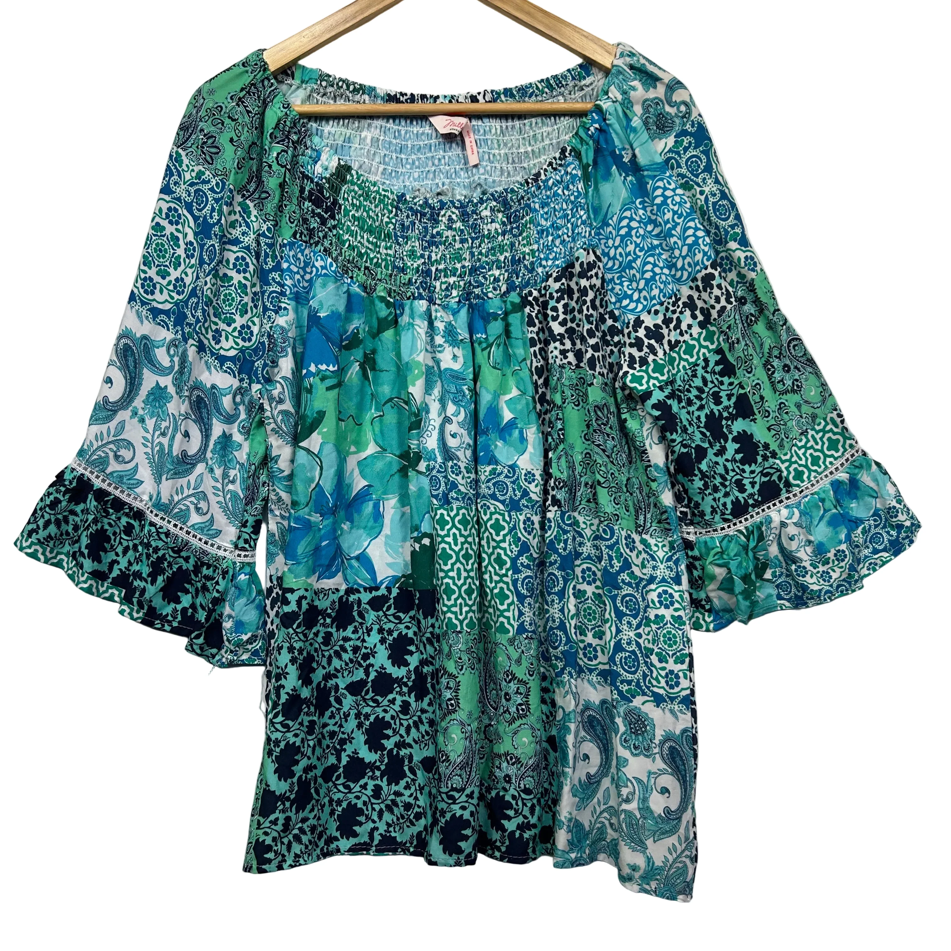 Millers Multicoloured Patterned Top - Size 12