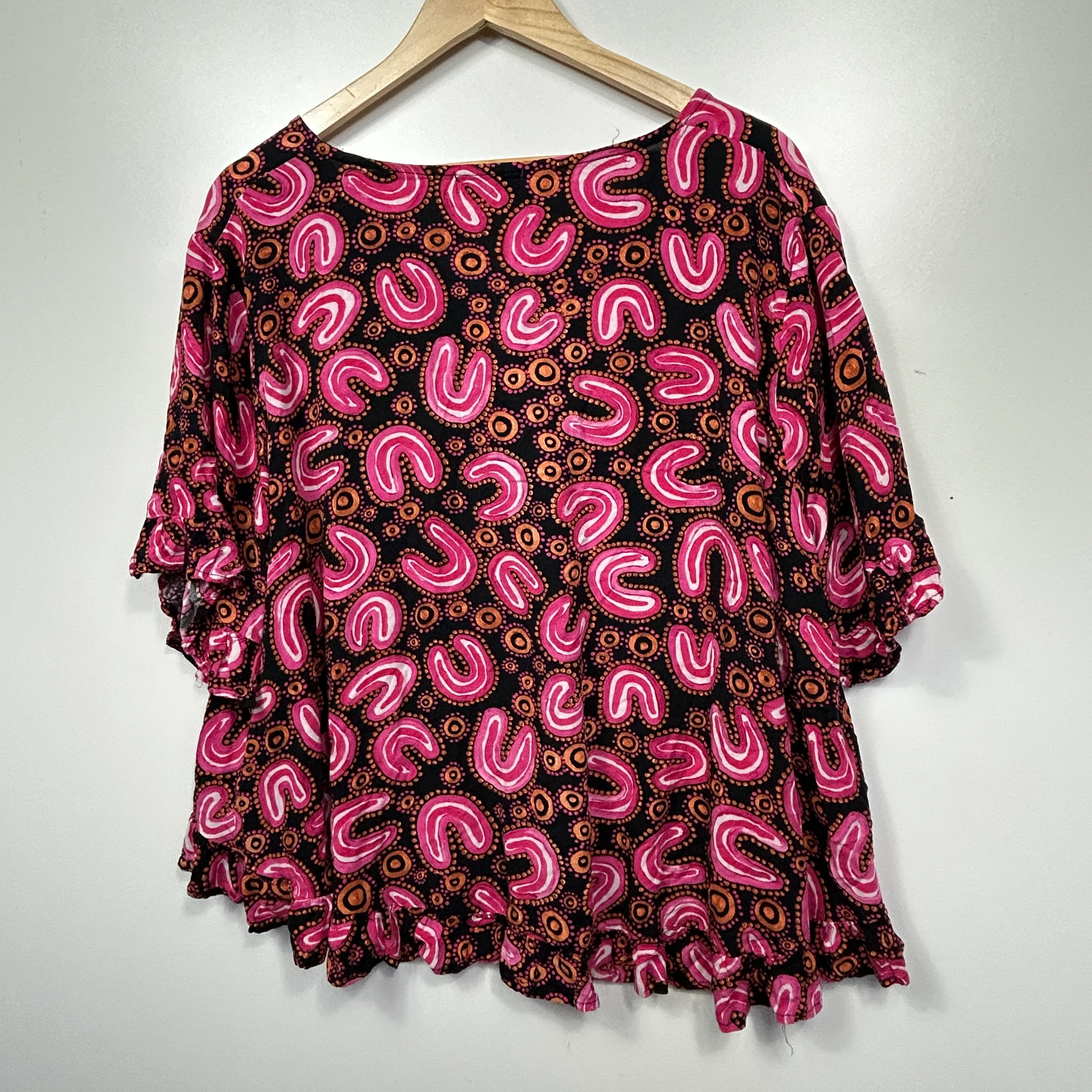 Little Party Dress Pink Paisley Top - Size 14 - Image 4
