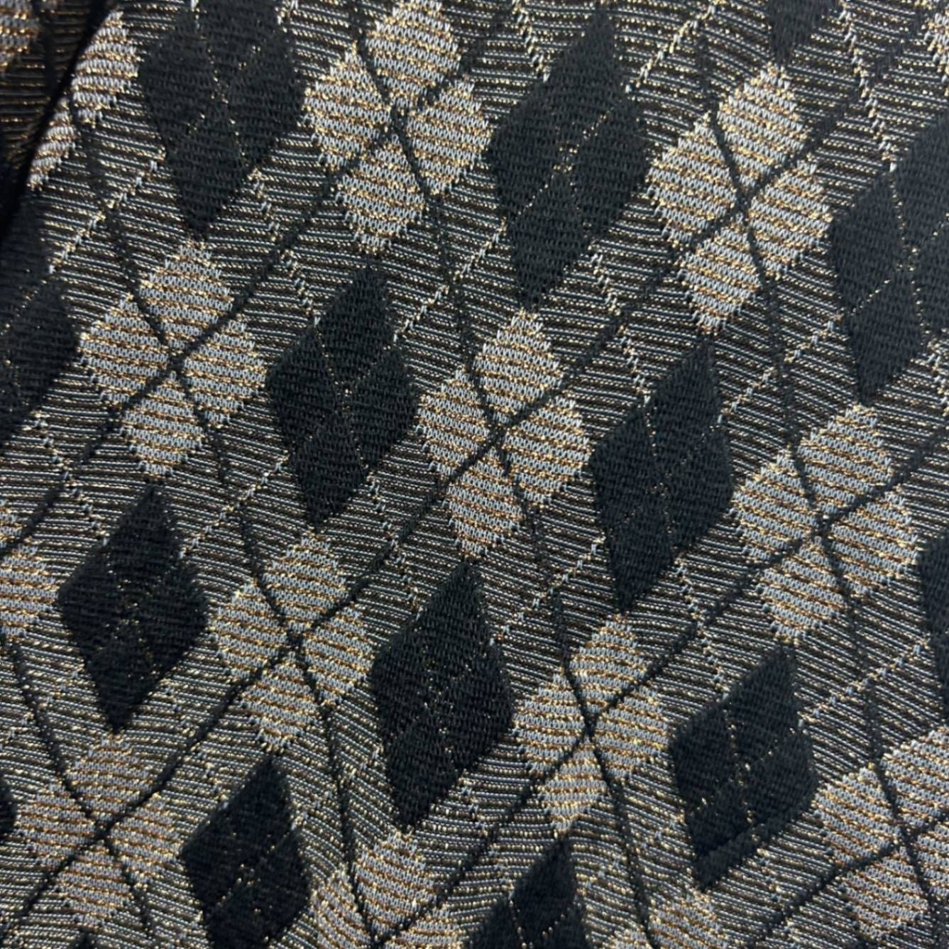 Liz Davenport Jacket Top Size 12 Black Gold Metallic Check Evening - Image 3