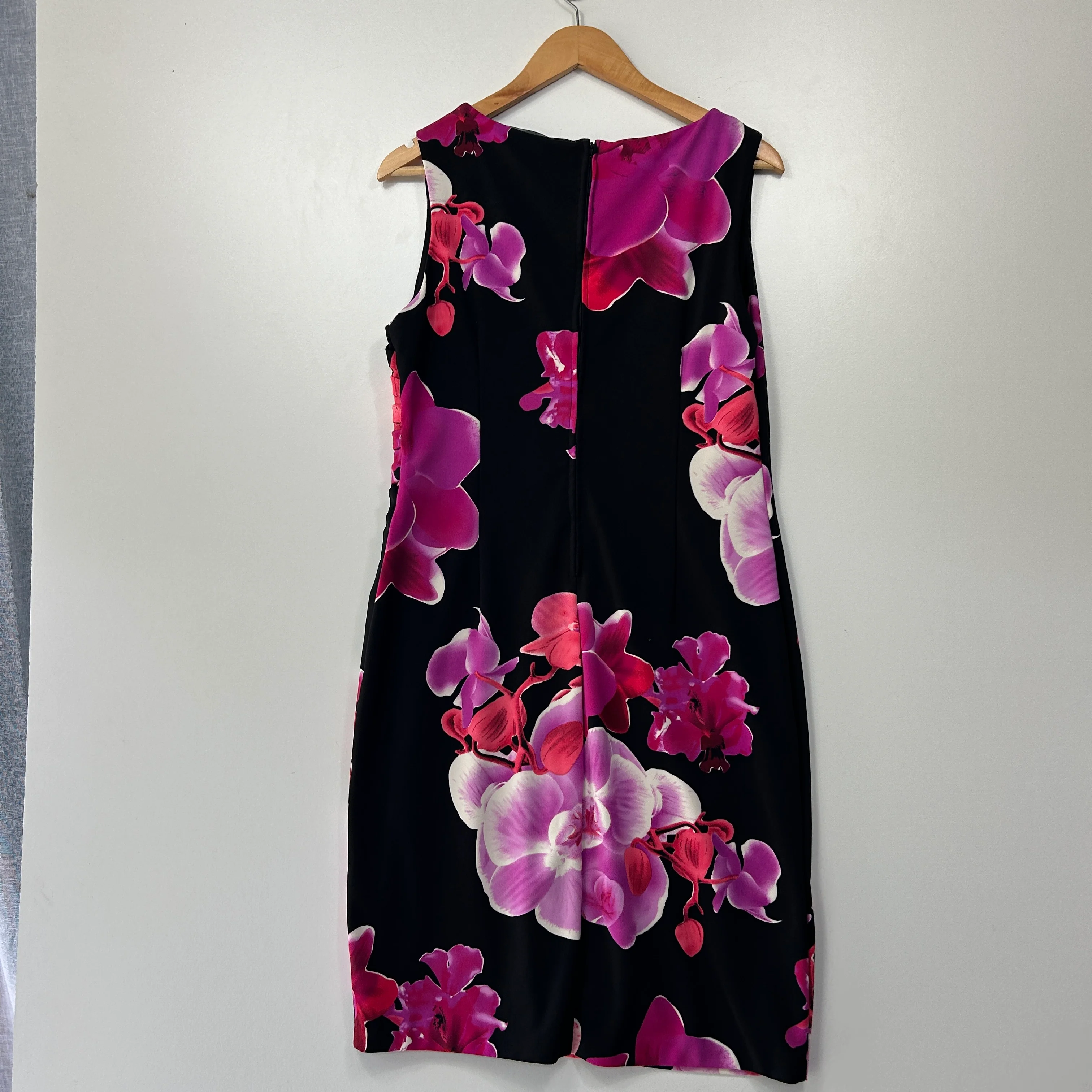 Liz Jordan Black Orchid Floral Print Dress - Size 14 - Image 3
