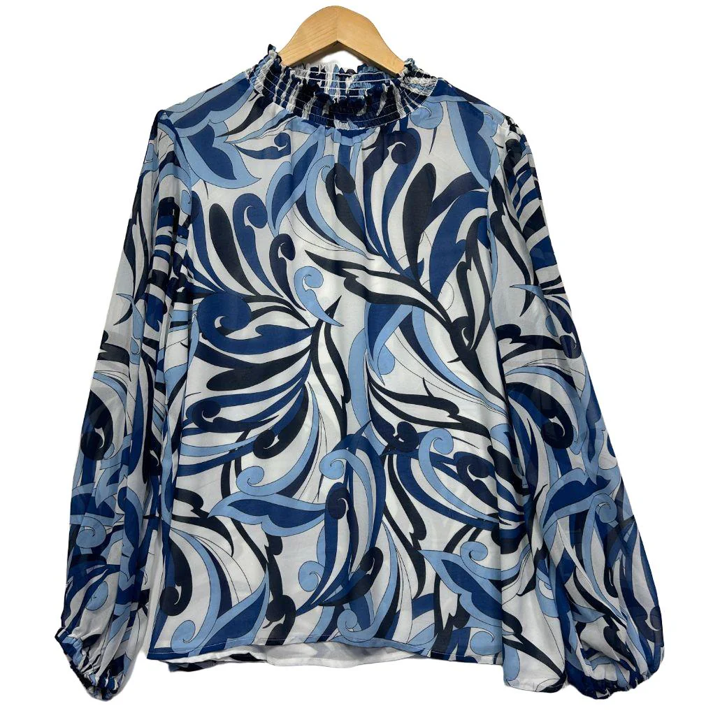 Liz Jordan Blue Top - Size 16