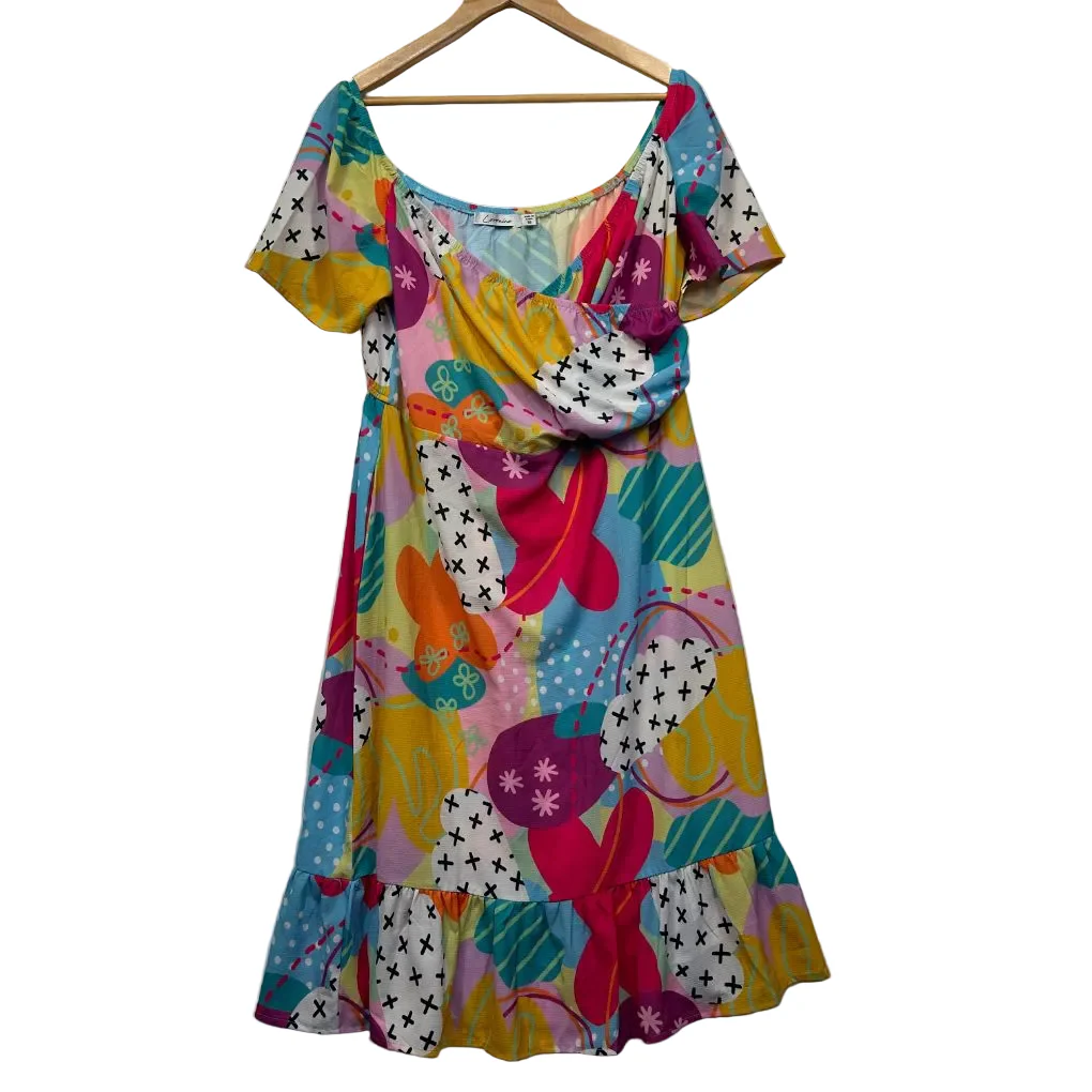 Lorraine Multicoloured Dress - Size 16
