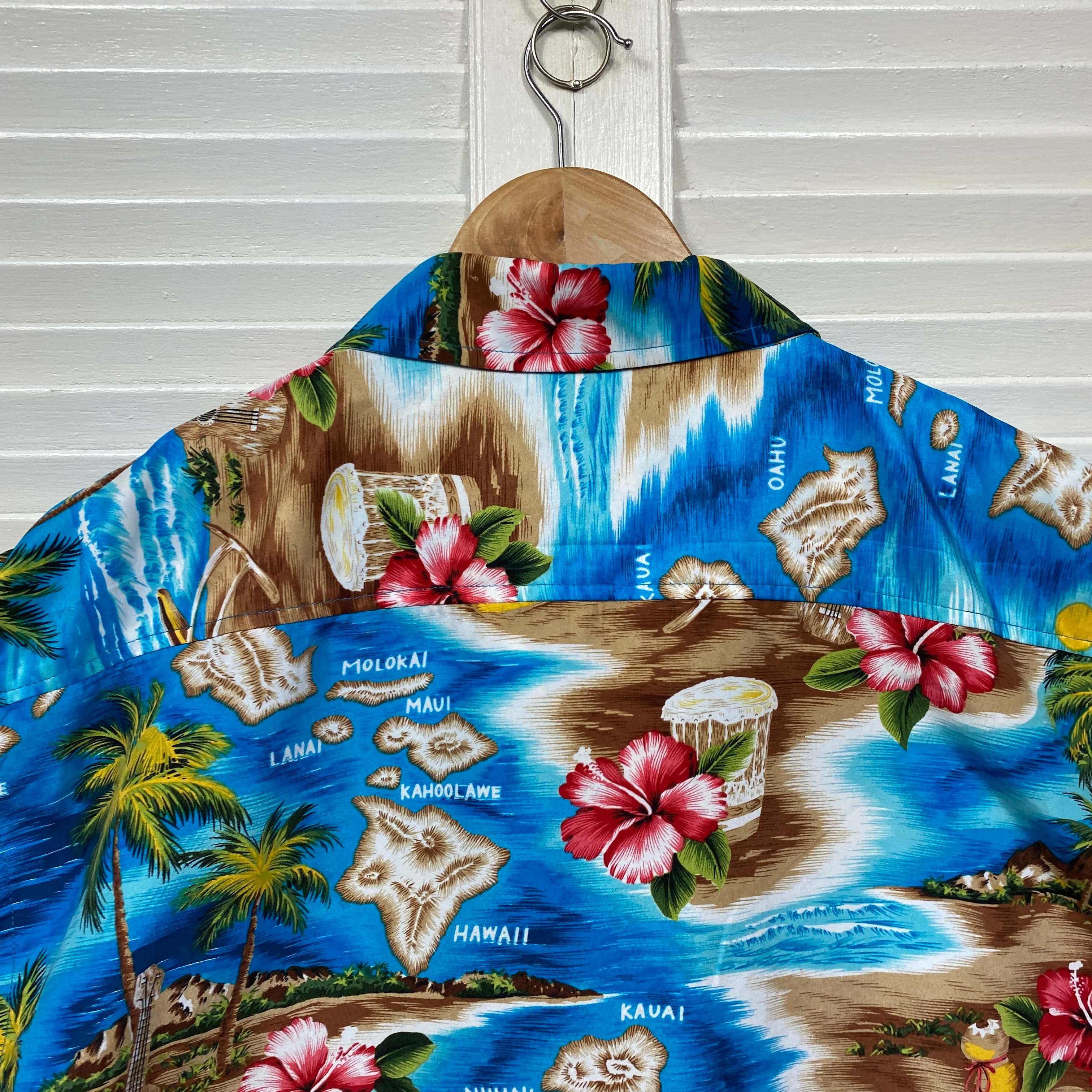 Hawaiian Lowes Men Shirt Size 7XL Short Sleeve Button Holiday Cruise - Image 5