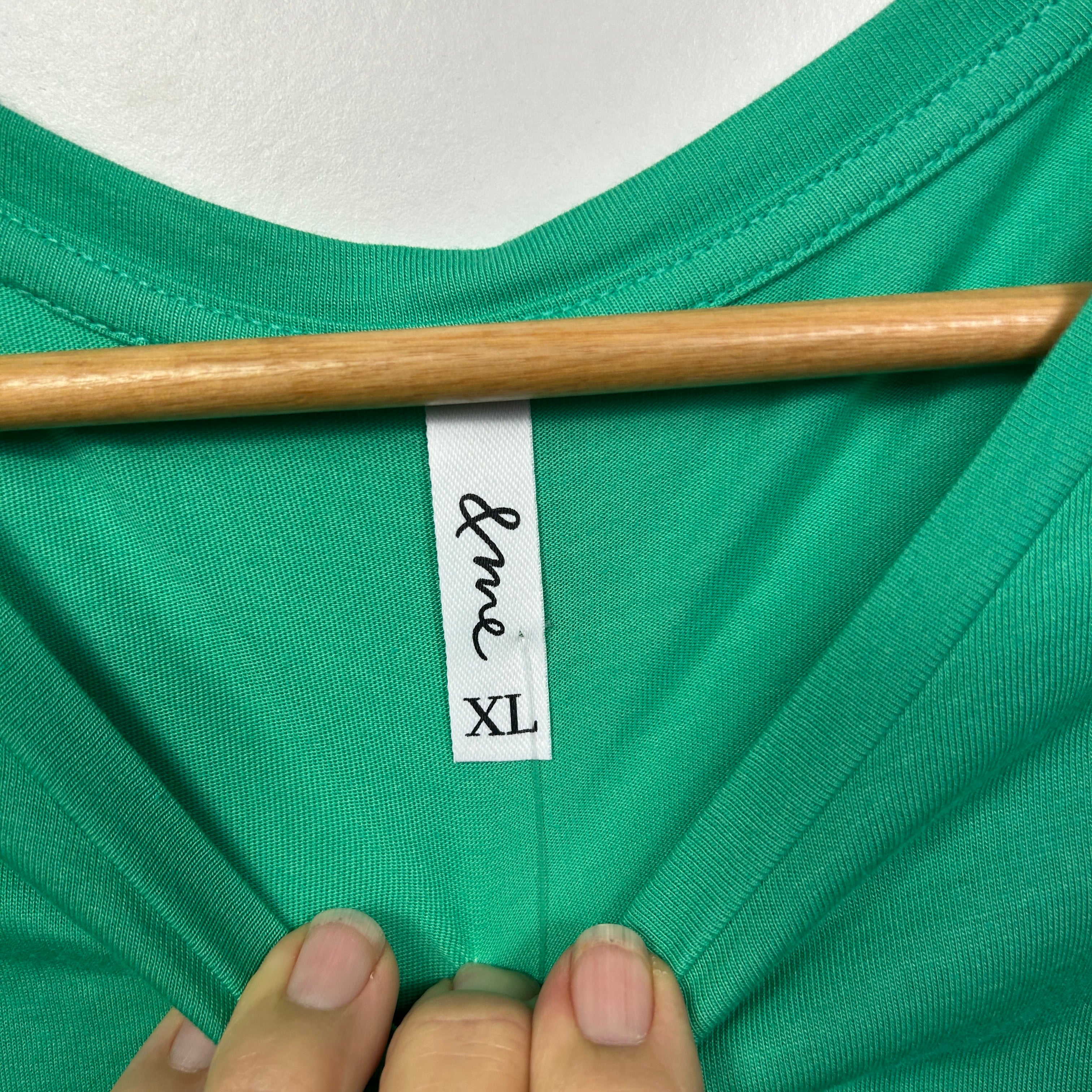 &me Green Embroidered Sleeve Top - Size XL - Image 3