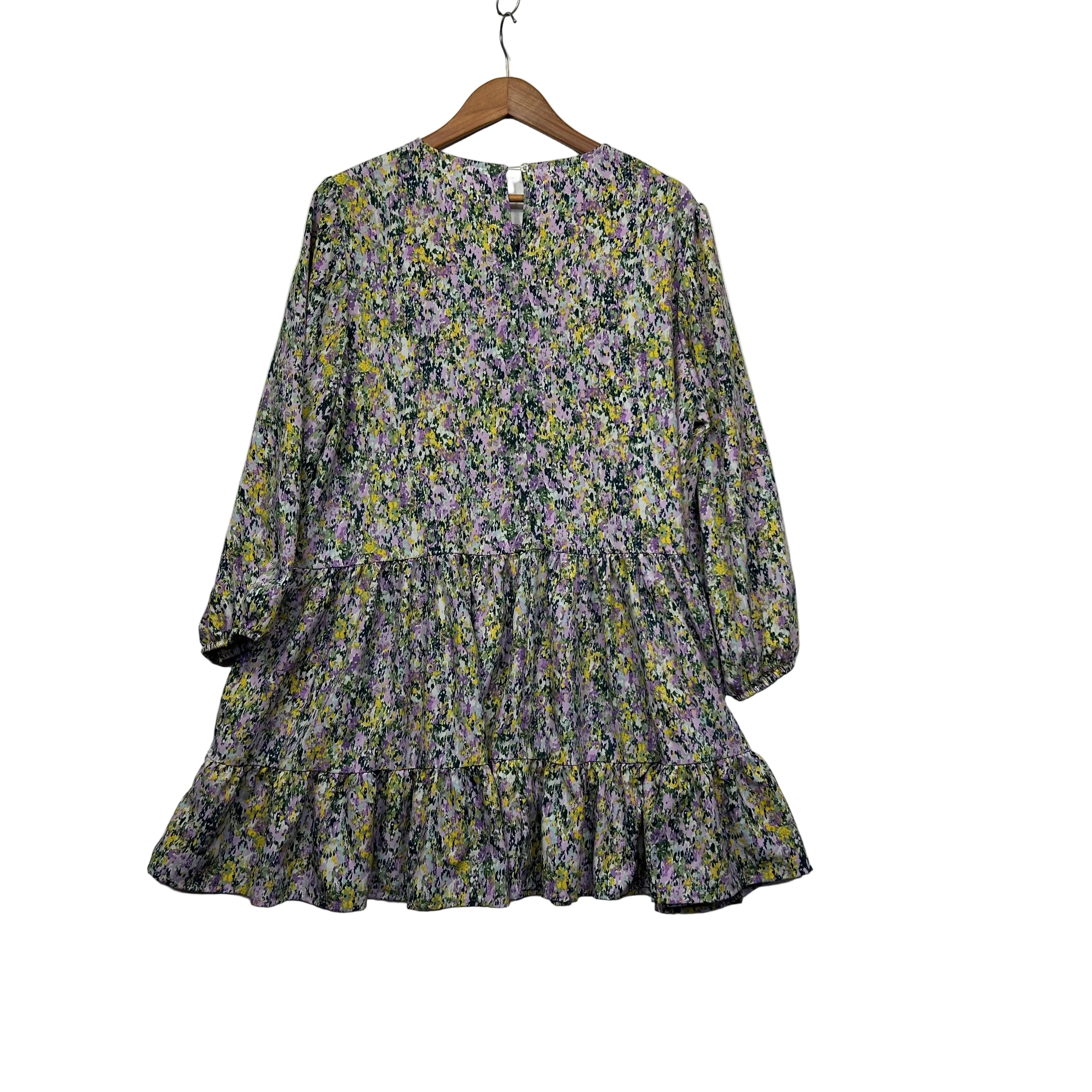 & Me Multicoloured Floral Tiered Dress - Size 18 - Image 2