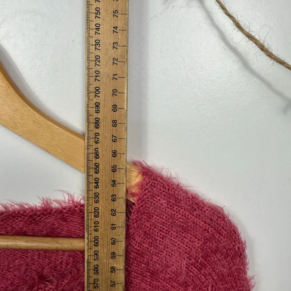 & me Pink Fluffy Knit Sweater - Size XL - Image 6