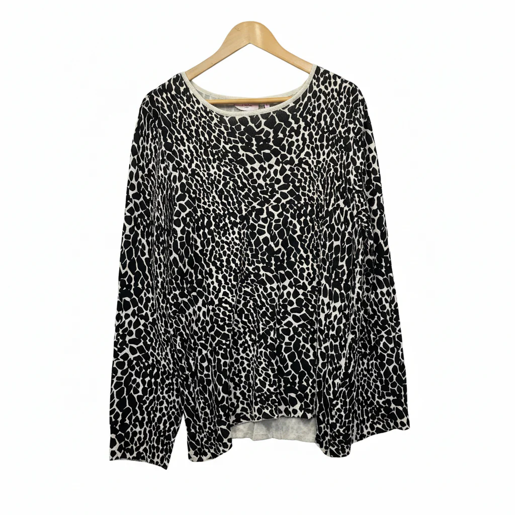 Millers Animal Print Jumper Knit Top - Size L