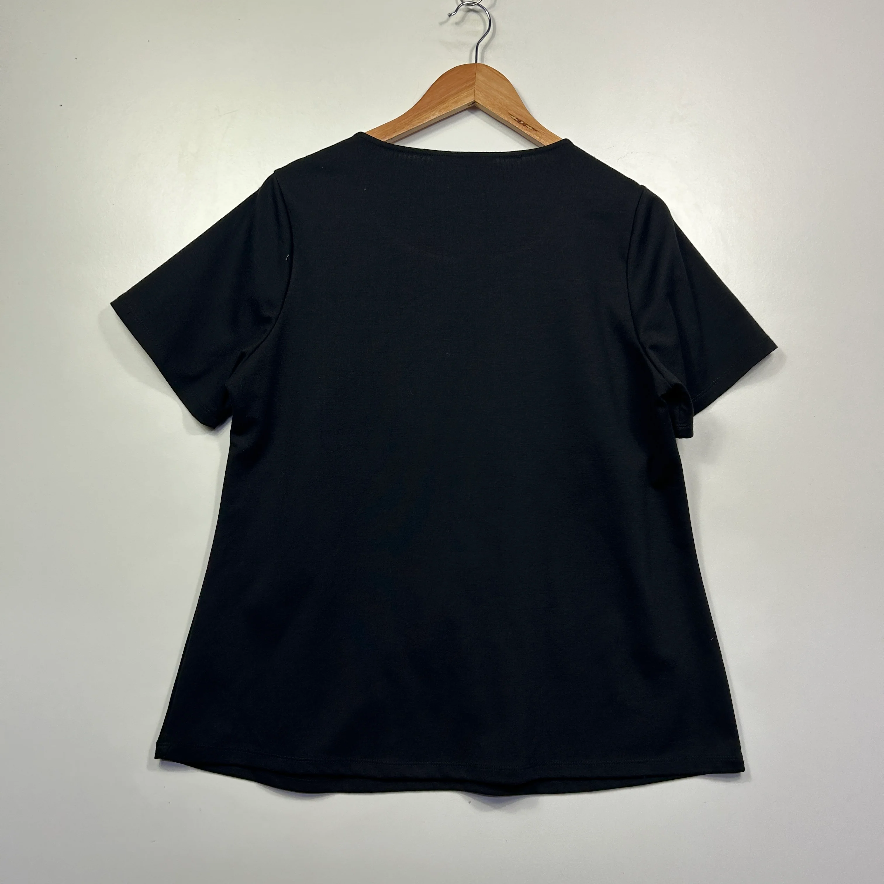Millers Black Embroidered Floral Top - Size 16 - Image 4