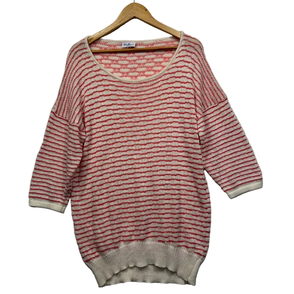 Millers Coral Stripe Knit Jumper - Size 14/16