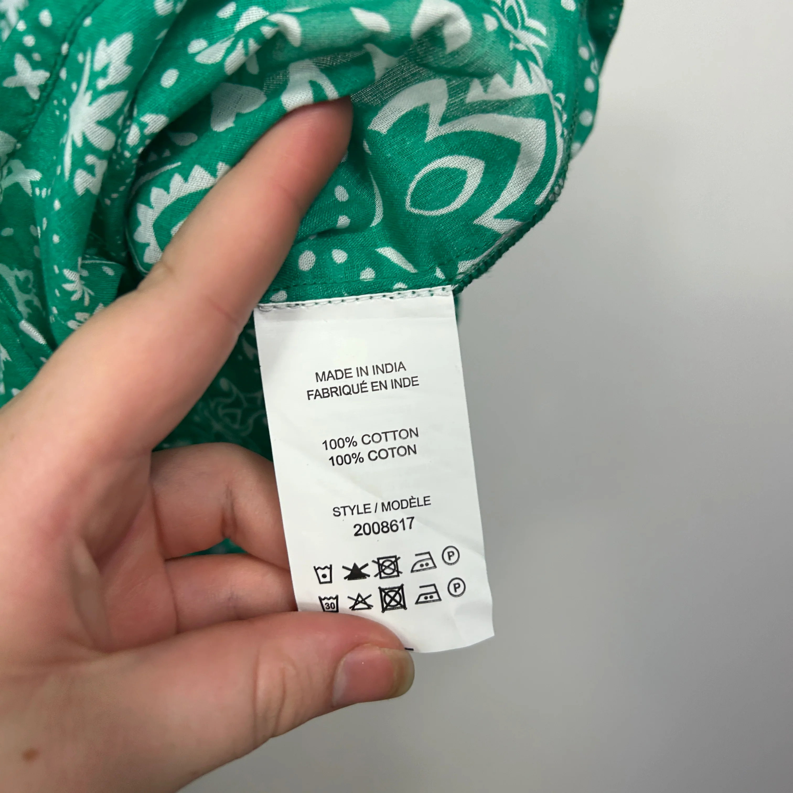 Millers Green Paisley Print Shirt -  Size 16 - Image 3