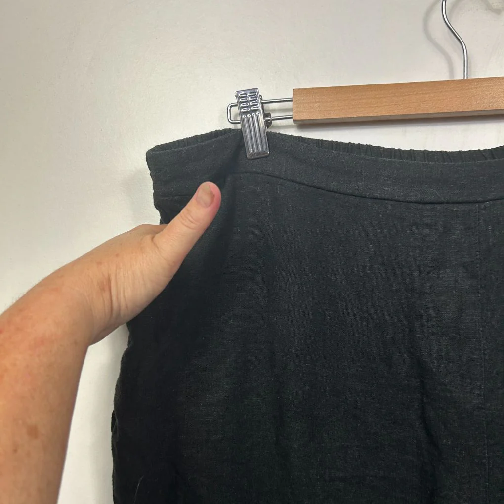 Millers Linen Blend Black Shorts - Size 20 - Image 2
